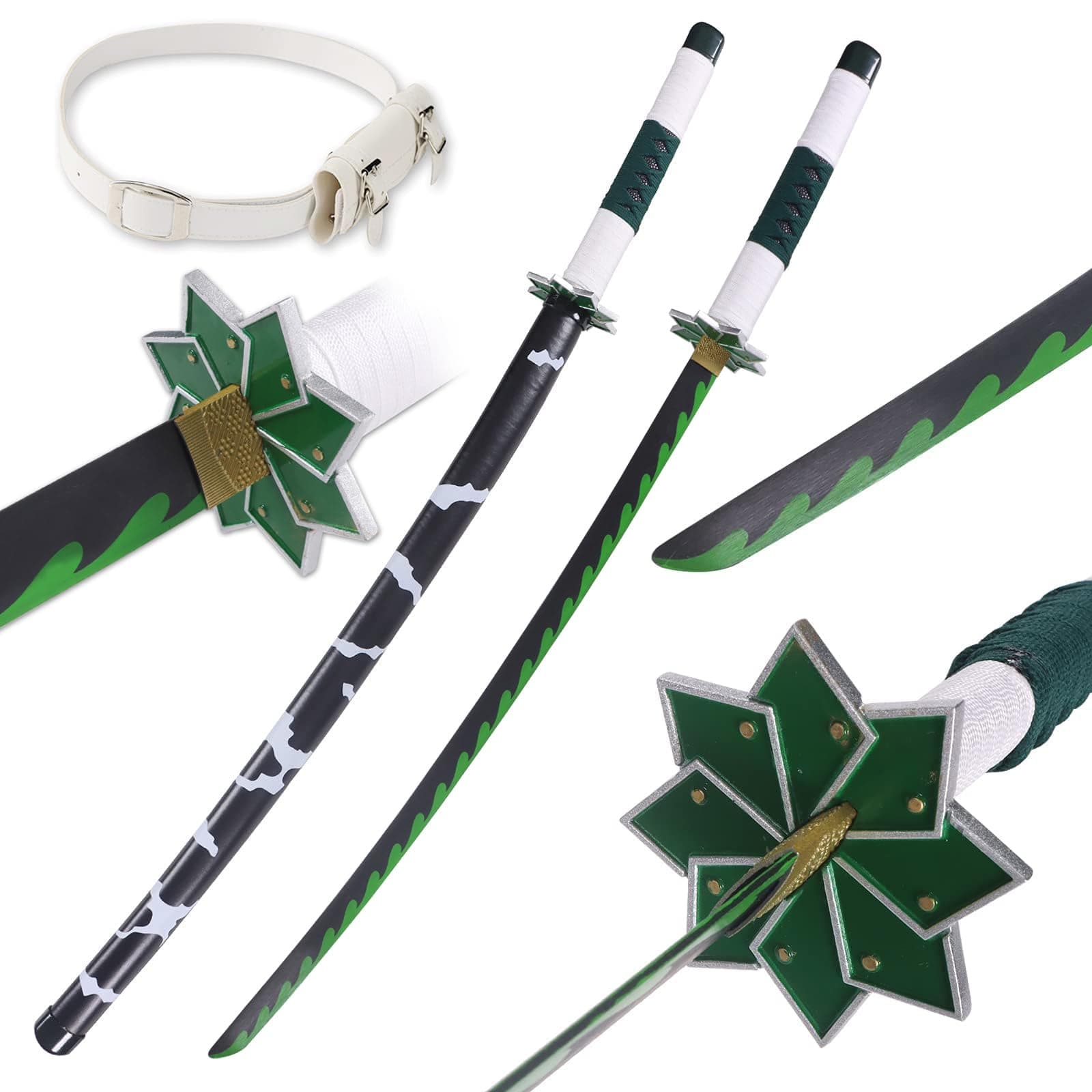 Demon Slayer Sword Real Metal,40.5-Inches Katana,Carbon Steel Samurai Sword Cosplay Anime Original Texture