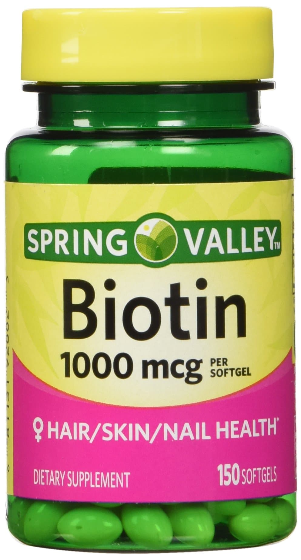 Spring Valley - Biotin 1000 mcg, 150 Softgels.