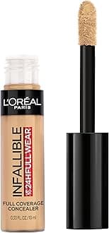 L'Oreal Paris Makeup Infallible Full Wear Waterproof Matte Concealer, Full Coverage, Cashew, 0.33 fl. oz.