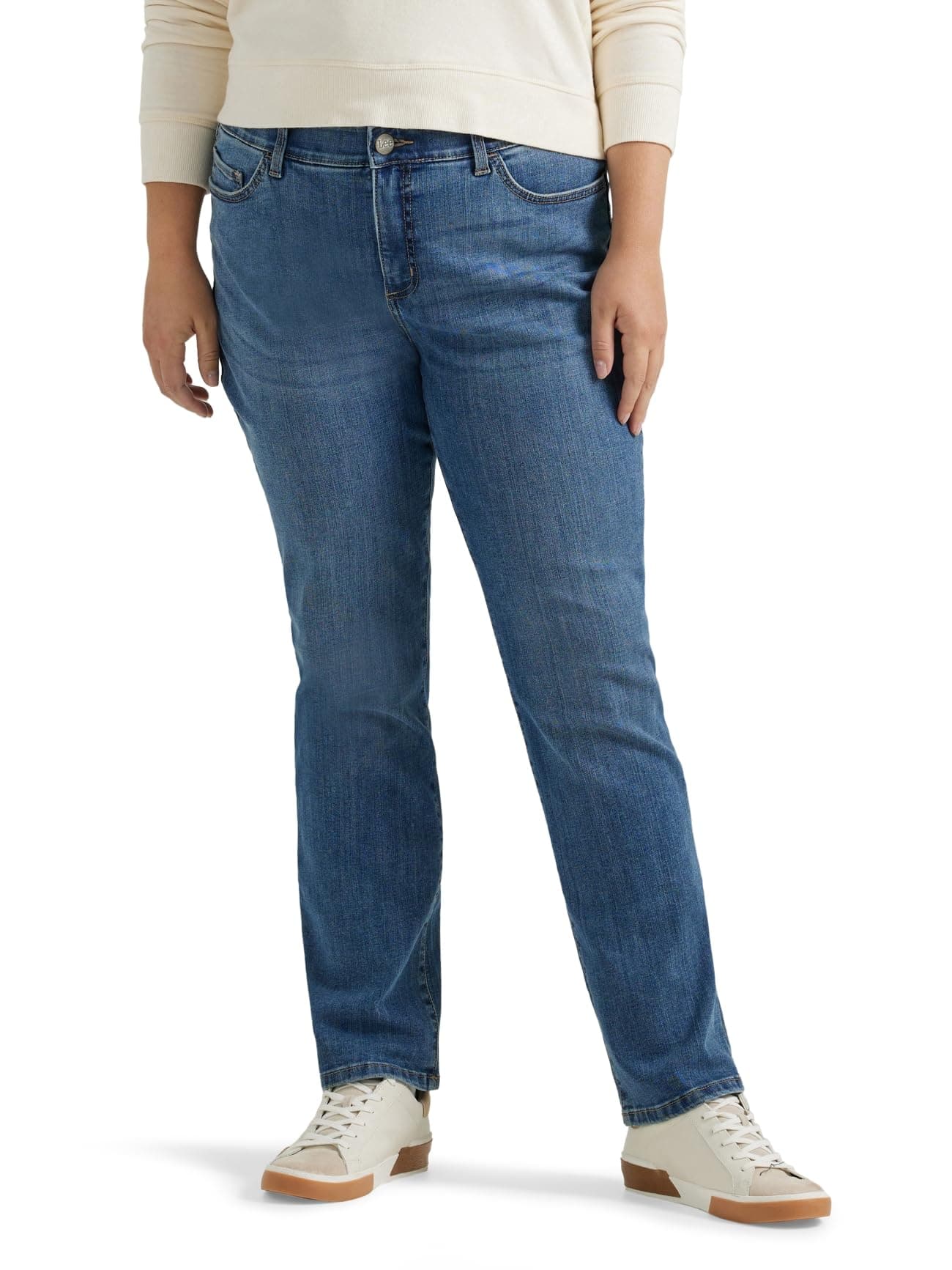 Women's Plus Size Ultra Lux Comfort with Flex Motion Straight Leg Jean