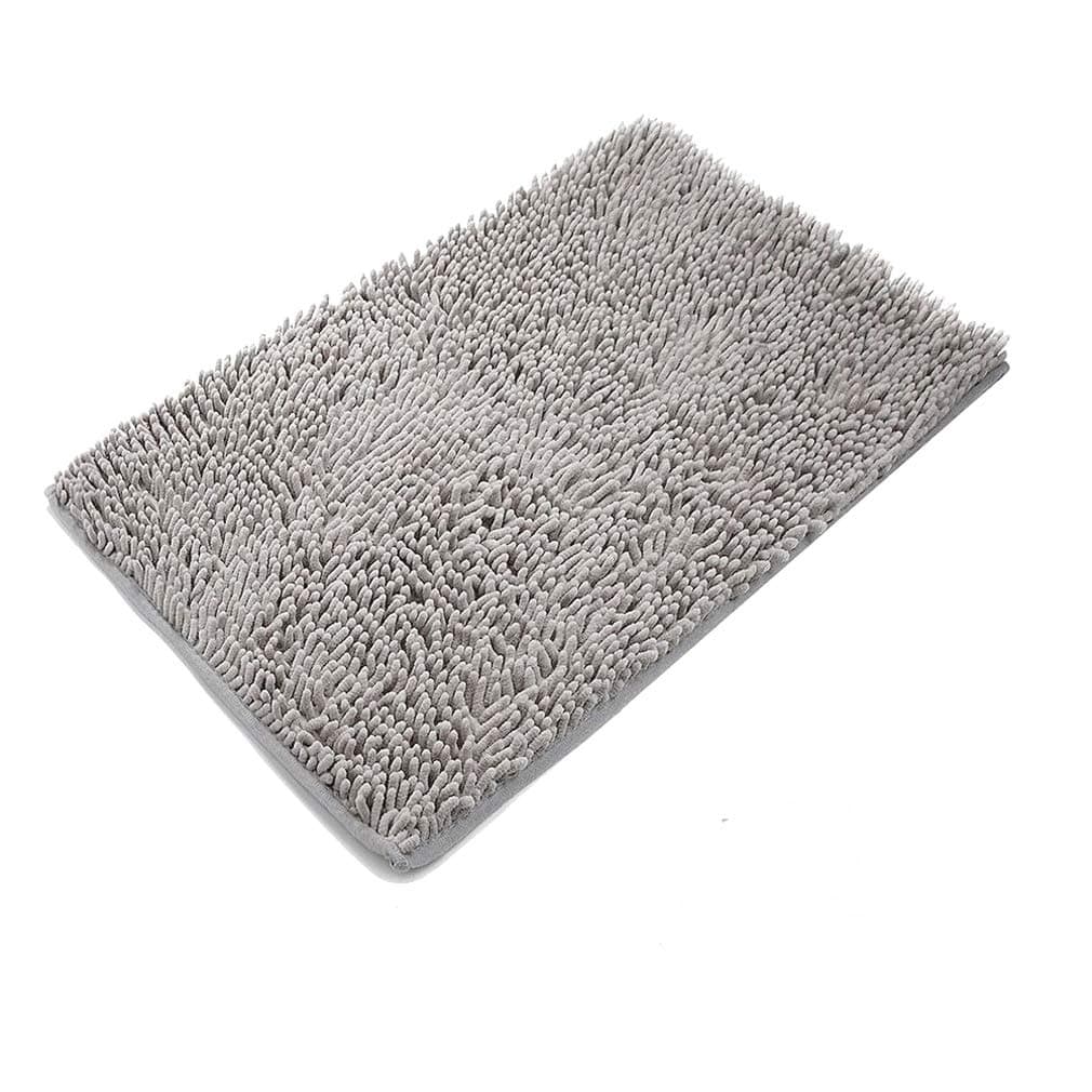 UrsoKuz Shower Mat Non Slip Absorbent Bath Rug Door Mat - Extra Thick Fluffy Reusable Bathroom Carpet Mat - Microfiber Bathroom Matting - 15.7 x 23.6-inch