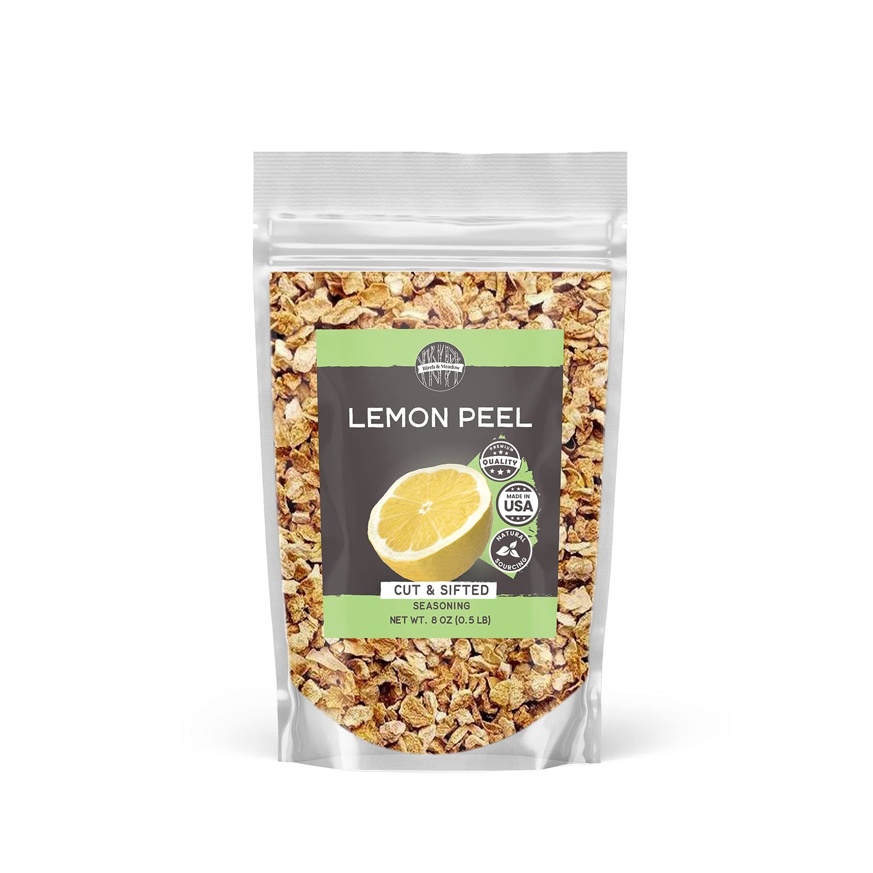 Birch & Meadow 8 oz Lemon Peel Cut and Sifted