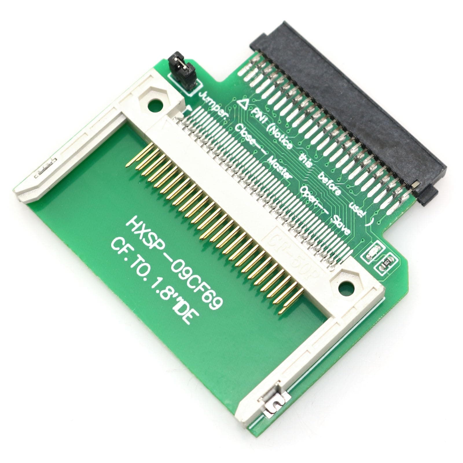 CY Memory Card Adapter CF Compact Flash Memory Card to 50pin 1.8 Inch IDE Hard Drive SSD Converter Adapter