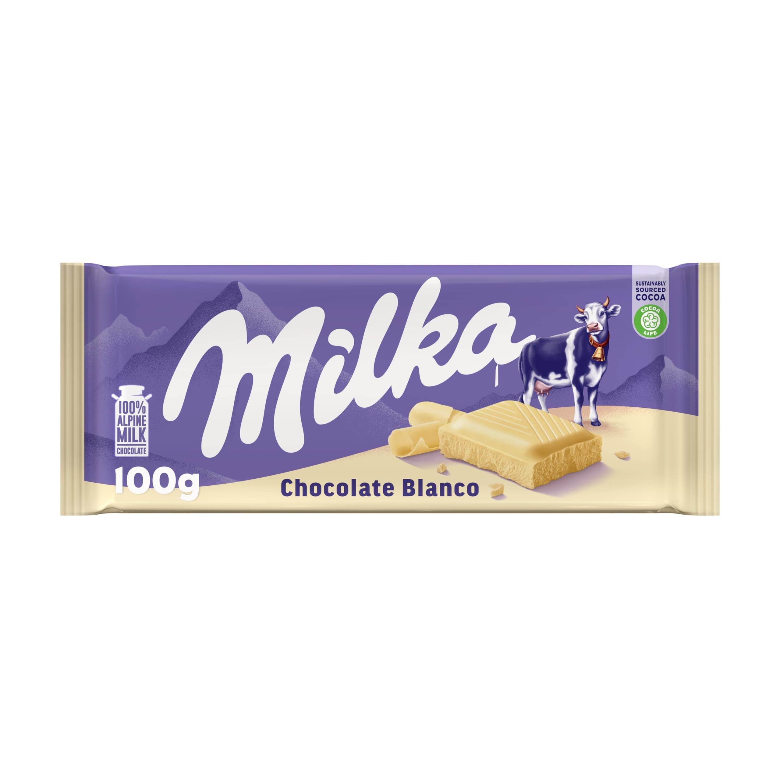 Milka White Chocolate Bar 100g