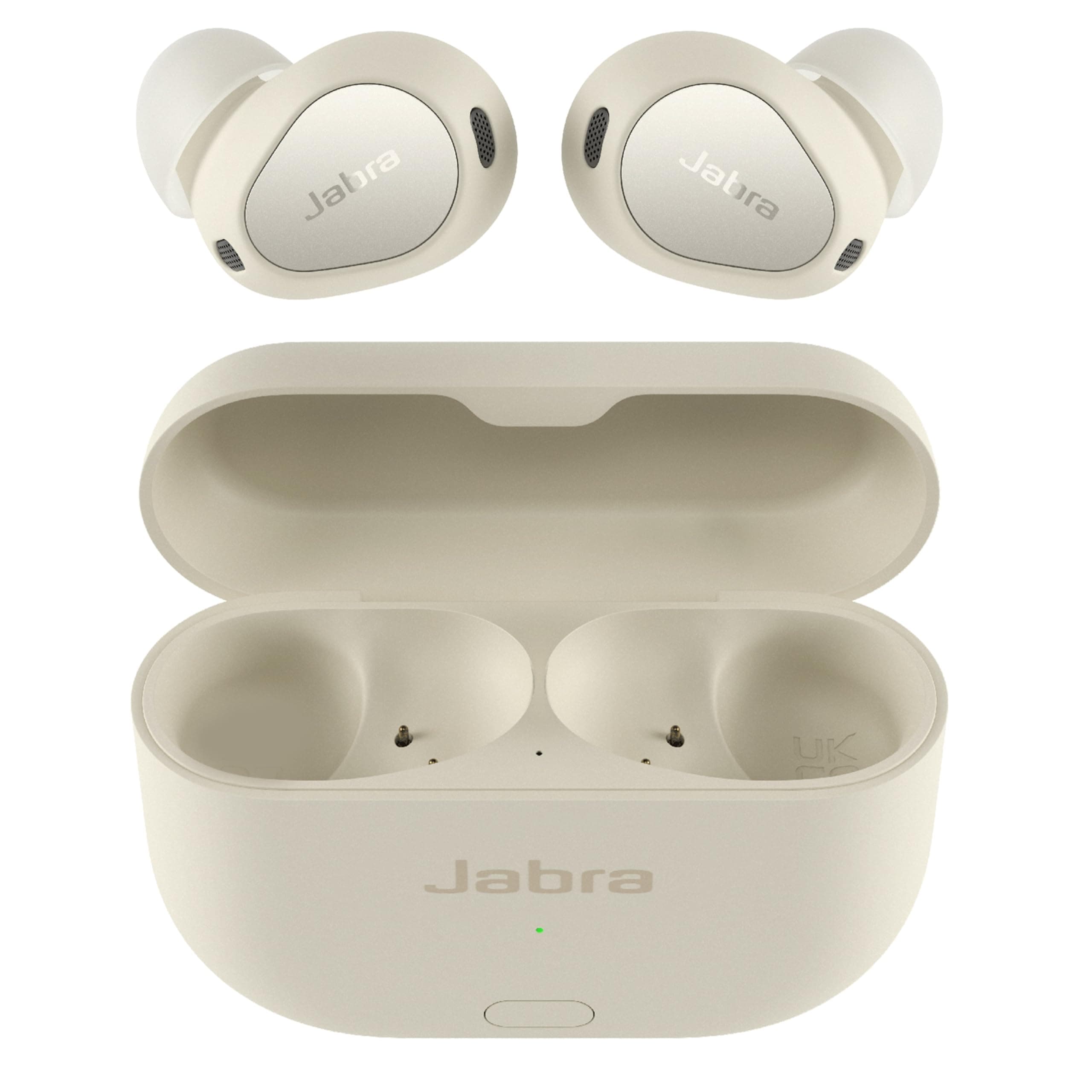Jabra Elite 10 Gen 2 Wireless Earbuds with Dolby Atmos Spatial Sound - Advanced Noise Cancelling, All Day Comfort for Work and Fitness, in-Ear Bluetooth Headphones with Smart Case - Soft White