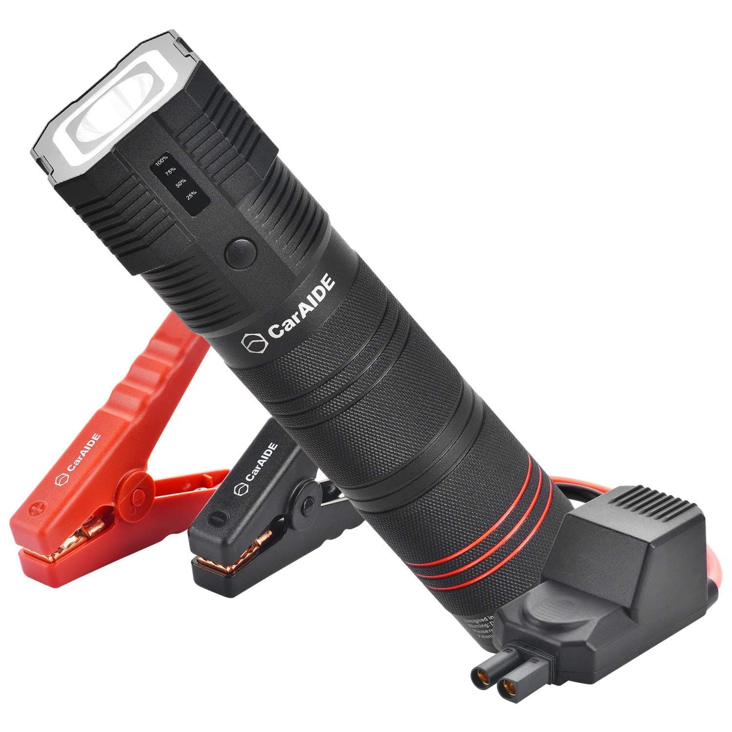 Super Safe Jump Starter(12V 1000A, up to 6.0L Gas, 4.0L Diesel Engine), Car Battery Booster, 18 in 1 Emergency Escape Multi-Tools, Window Breaker, Seat Belt Cutter, Alarm, SOS Flash