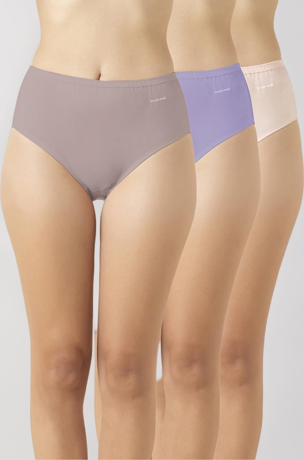 Women’s 100% Cotton Hipster Panty – Pack of 3 | Everyday Panty | Anti‑Bacterial Tech | Keeps you dry and Fresh | Sweat Absorbent | Inner Elastic | No‑Marks Waistband | Solid Colors | (Assorted Fresh colors ) Style 11101