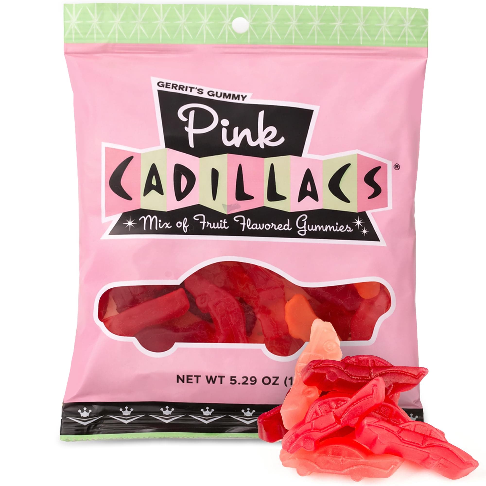 Gerrit's Gummy Pink Cadillacs, 5.2 Ounces