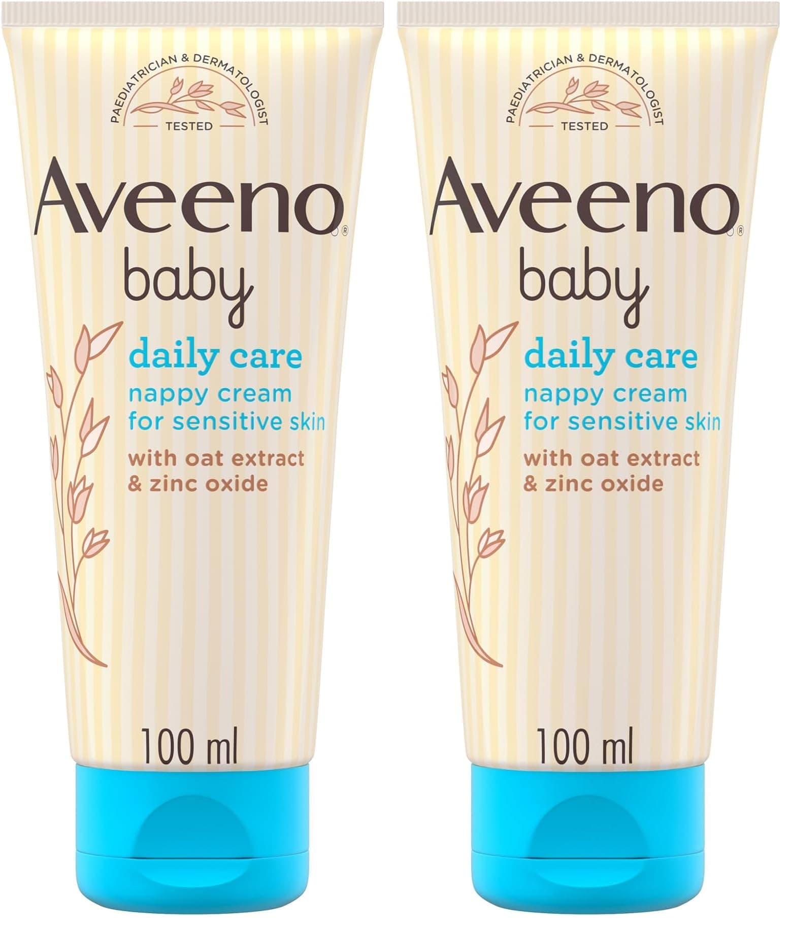 Daily Care Barrier Cream 100ml, Nappy Cream, Suitable for Newborn Baby Sensitive Skin (Pack of 2)