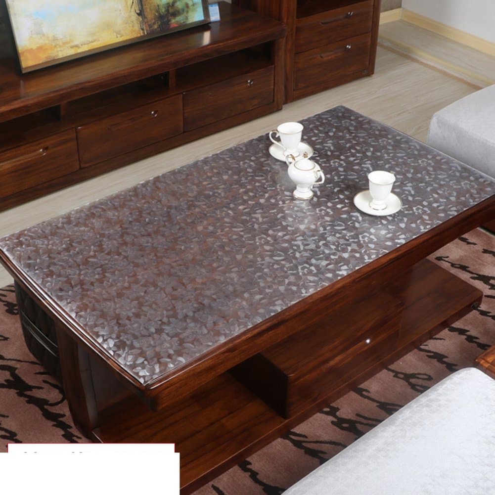 Tablecloth/pvc table mat/transparent,plastic,crystal plate/tablecloth/soft glass mat/[waterproof],burn-proof,oil-proof,table cloth-E 60x40cm(24x16inch)