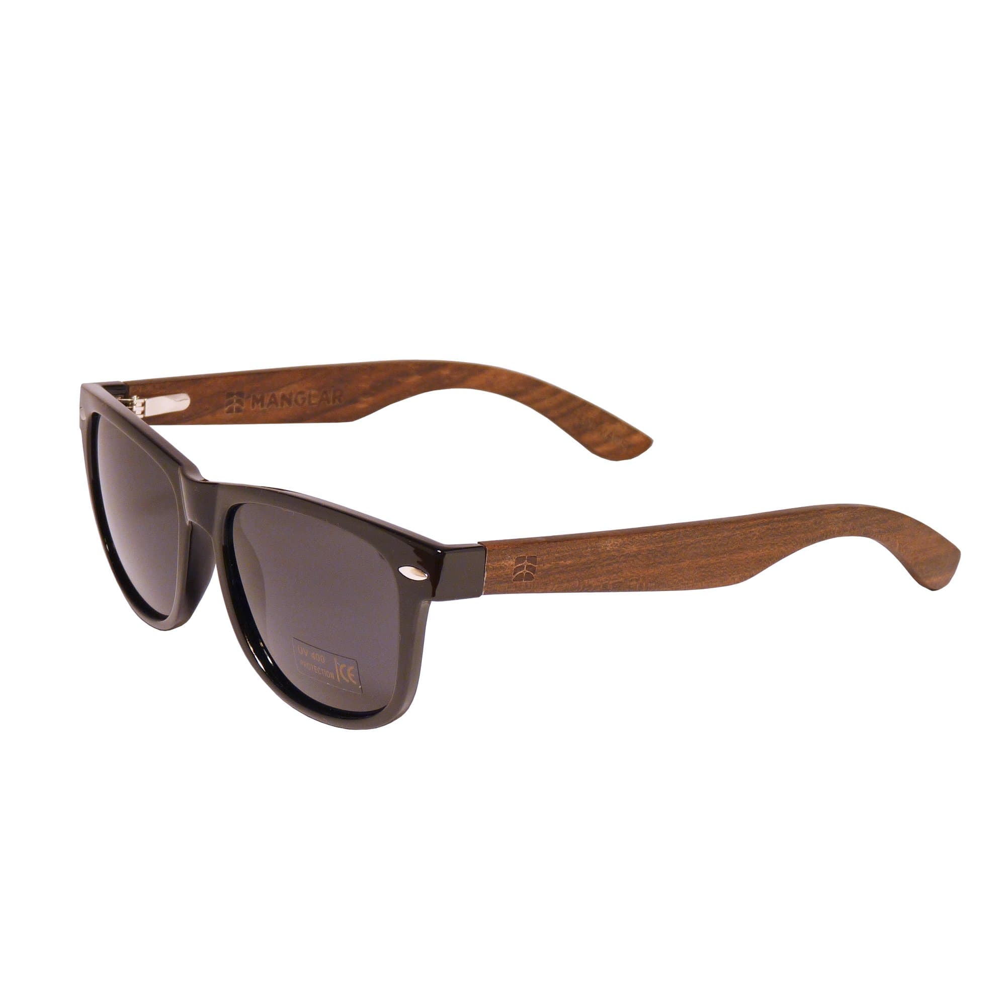 Wooden Eco Polarized Sunglasses -Wayfarer (Black)