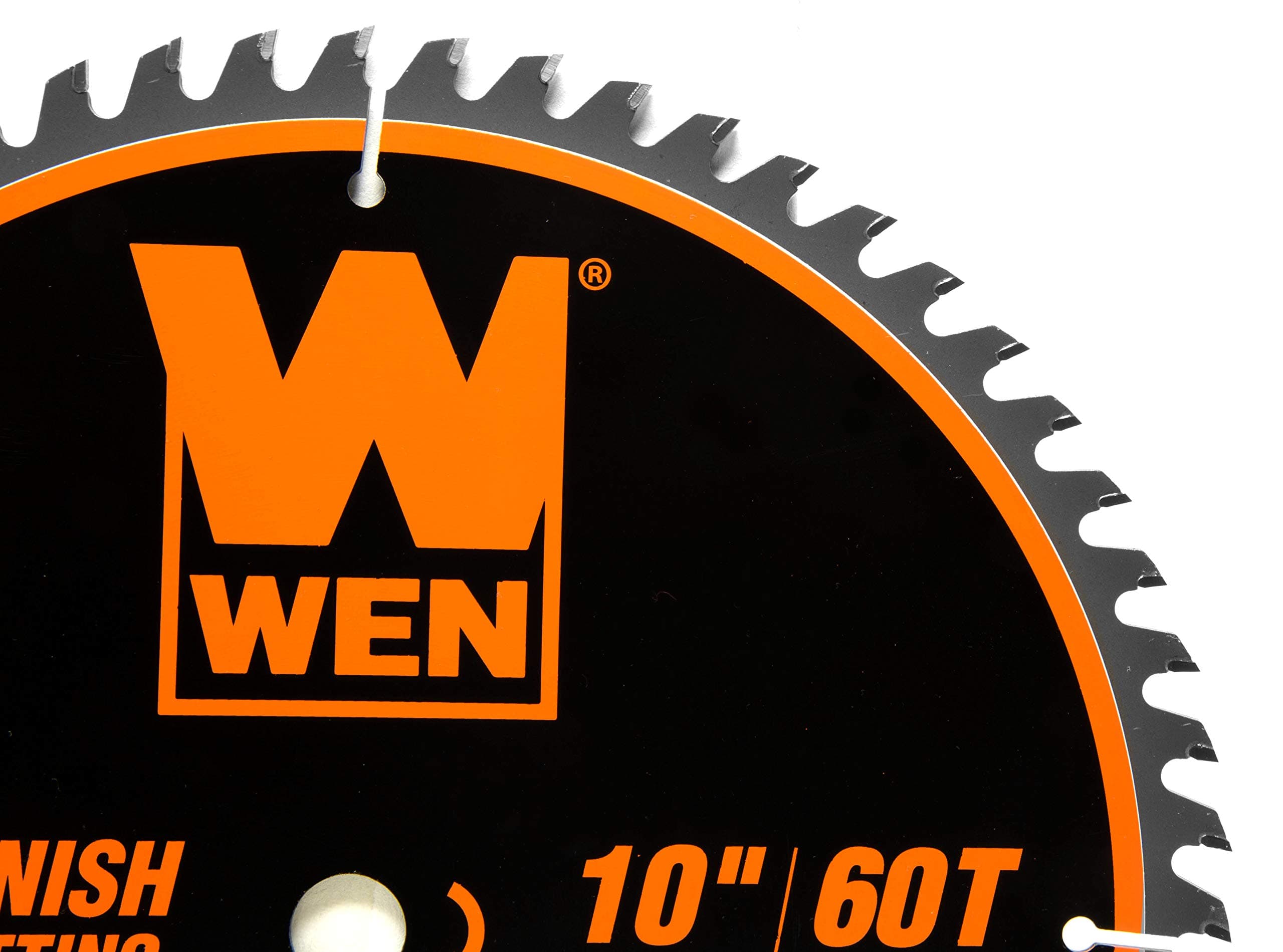 WEN BL1060 10-Inch 60-Tooth Fine-Finish Professional Woodworking Saw Blade for Miter Saws and Table Saws, Silver,Pack of one