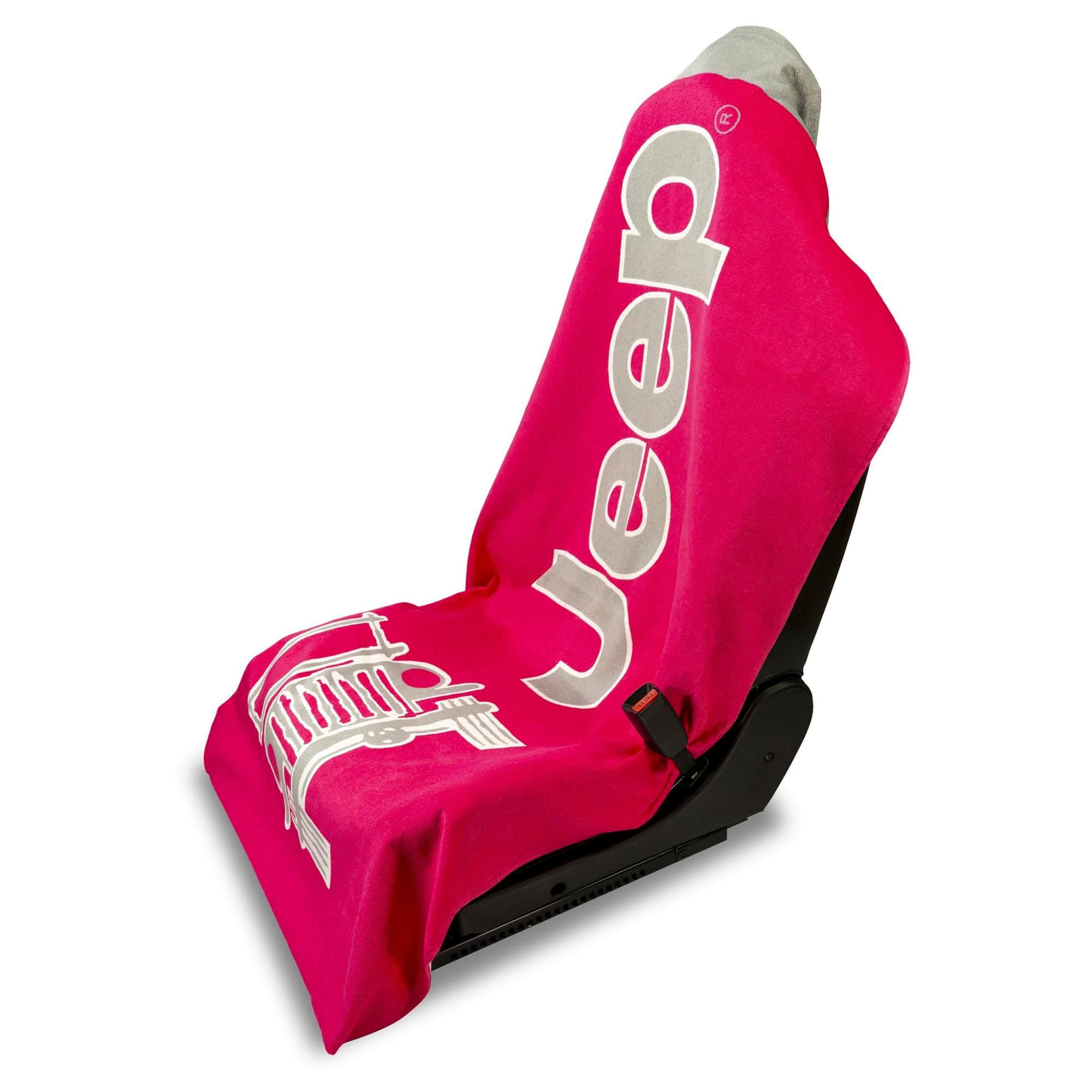 Seat Armour Jeep Seat Towel - Universal Fit Soft Machine Washable Jeep Towel - Easy Install, Multipurpose Towel2Go Seat Cover for Jeep - Pink