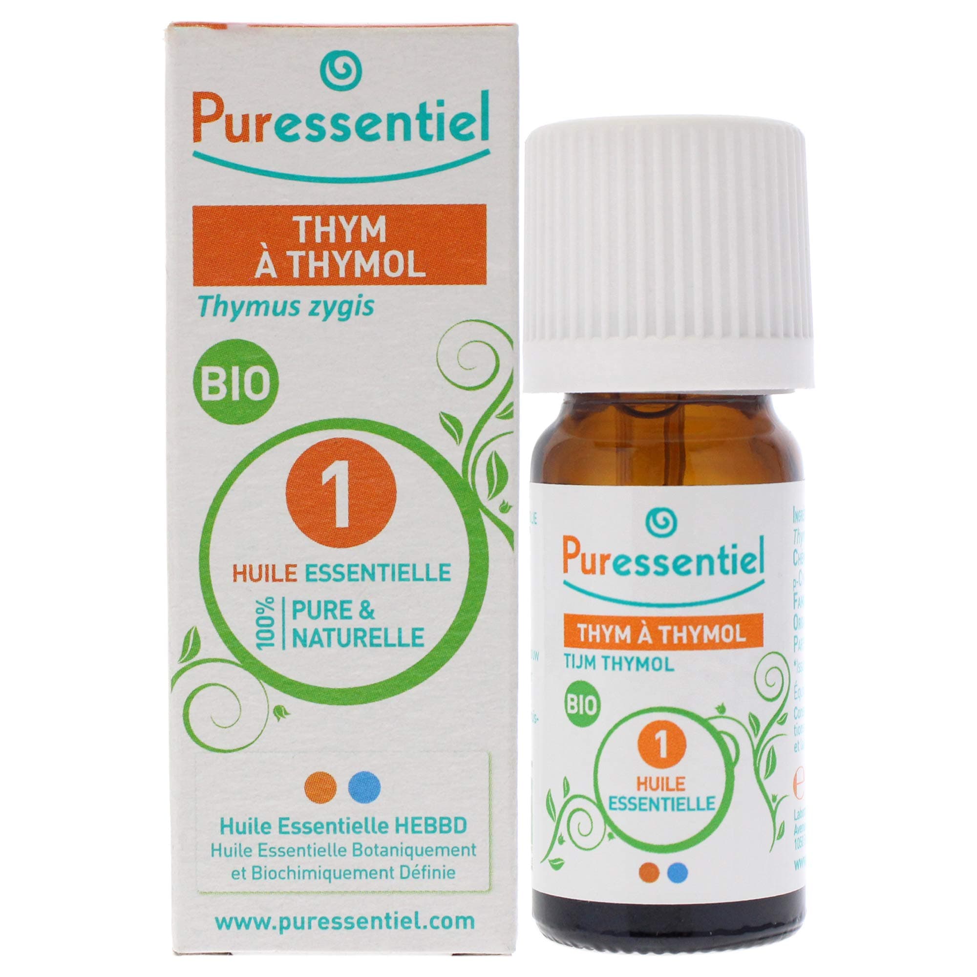 Puressentiel Organic Essential Oil - Thyme Thymol for Unisex 0.17 oz Oil