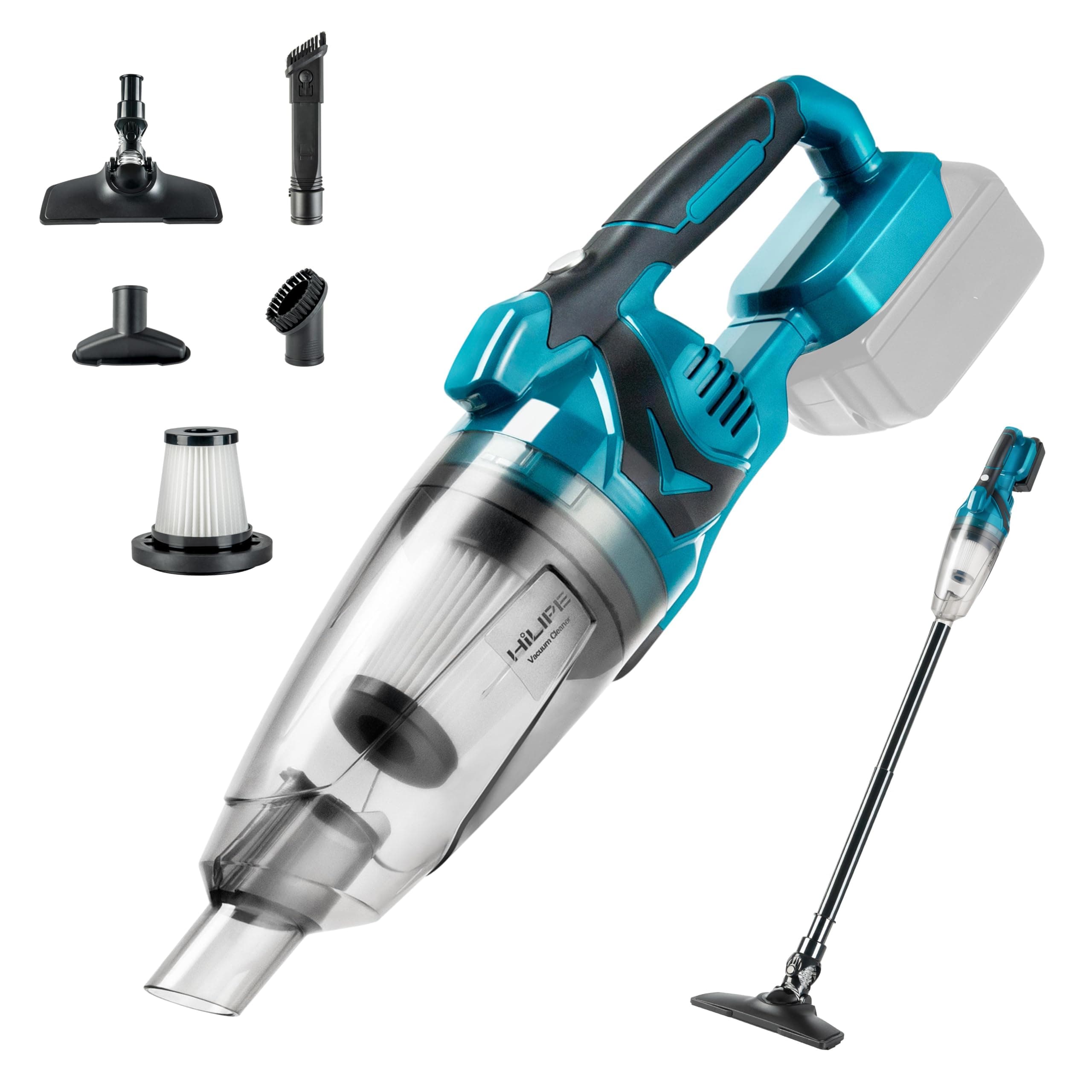 Cordless Handheld Vacuum Cleaner for Makita 18V Battery, EasyClean Wet Dry Use,for Home, Boat,Workshop, Car Interior, Pet Hair, Furniture Cleaning (Tool Only No Battery)