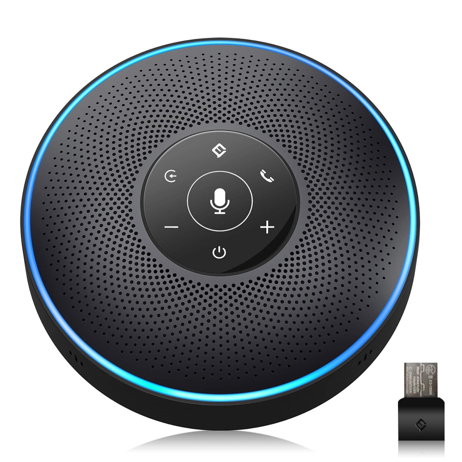 EMEET Conference Speaker Phone M2 Bluetooth Speakerphone Conference Call Speaker and Microphone for 8 People 360º Voice Pickup & AI Noise Redaction USB Speakerphone Skype Conference Phone