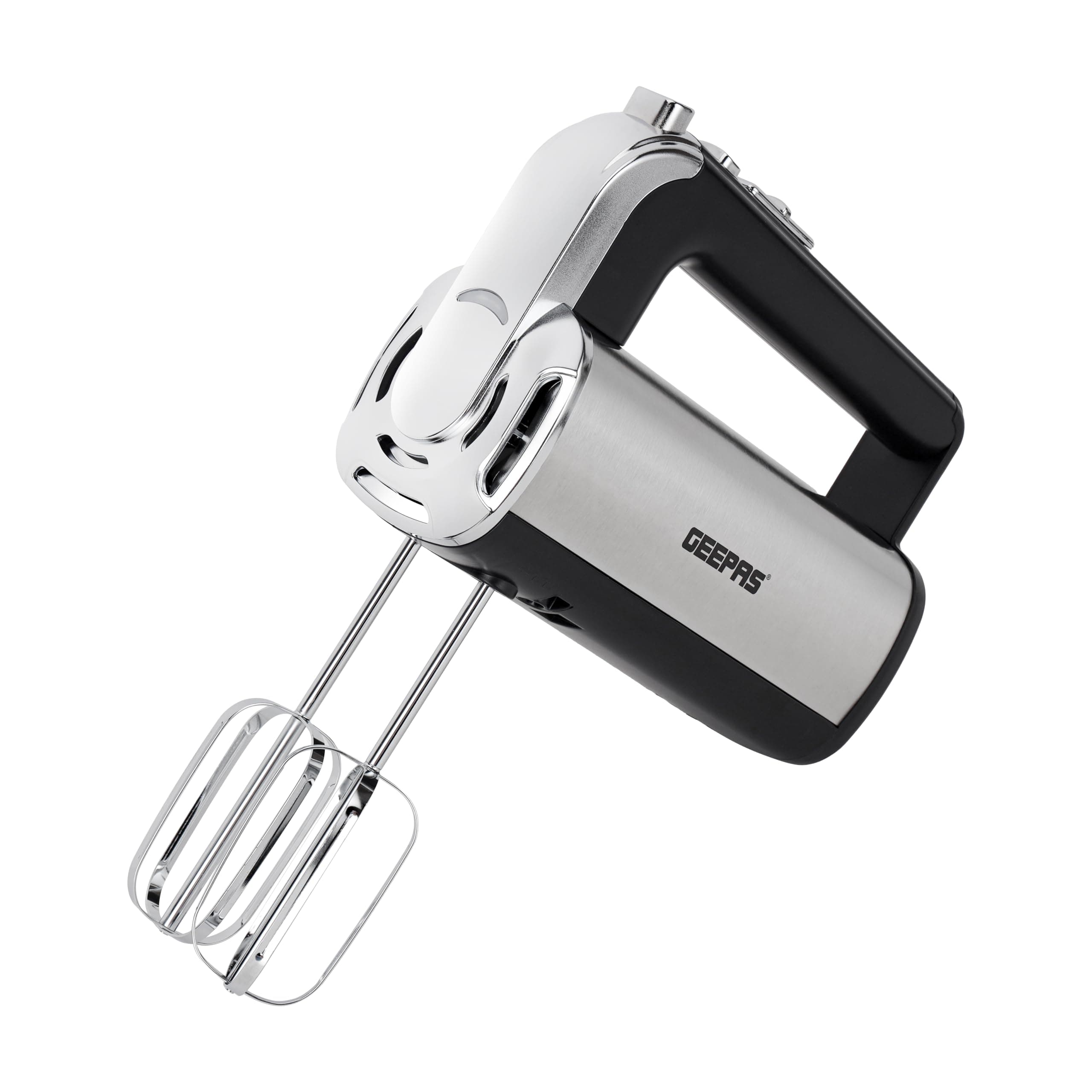 Geepas GHM2001 160W Hand Mixer - Professional Electric Handheld Mixer for Baking - 5 Speed Function, Includes Stainless Steel Beaters & Dough Hooks, Eject Button