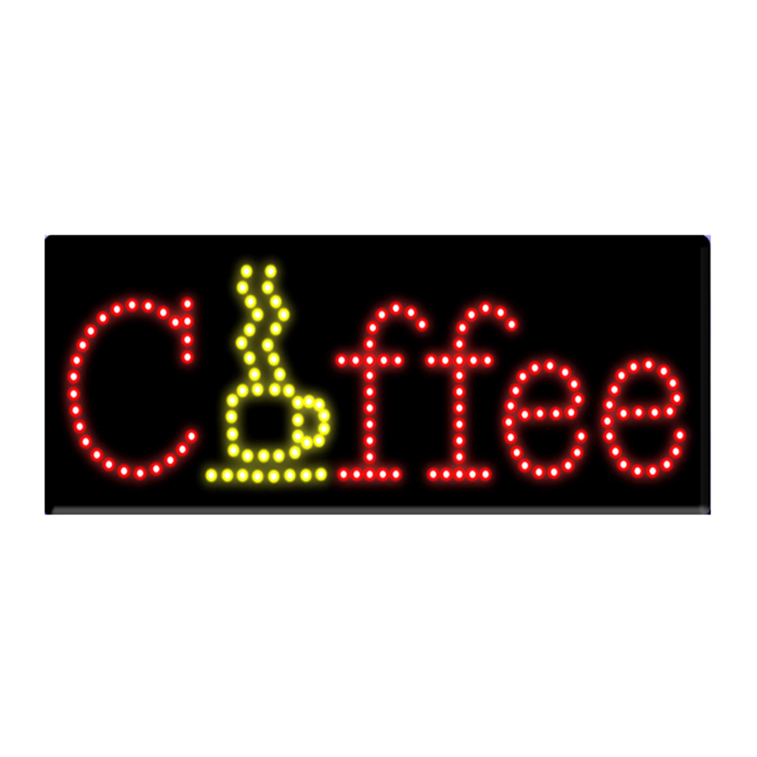 LED Coffee Cafe Shop Open Light Sign Super Bright High Quality Electric Advertising Display Board for Tea Cappuccino Espresso Bar Business Shop Store Window Bedroom 32 x 13 inches