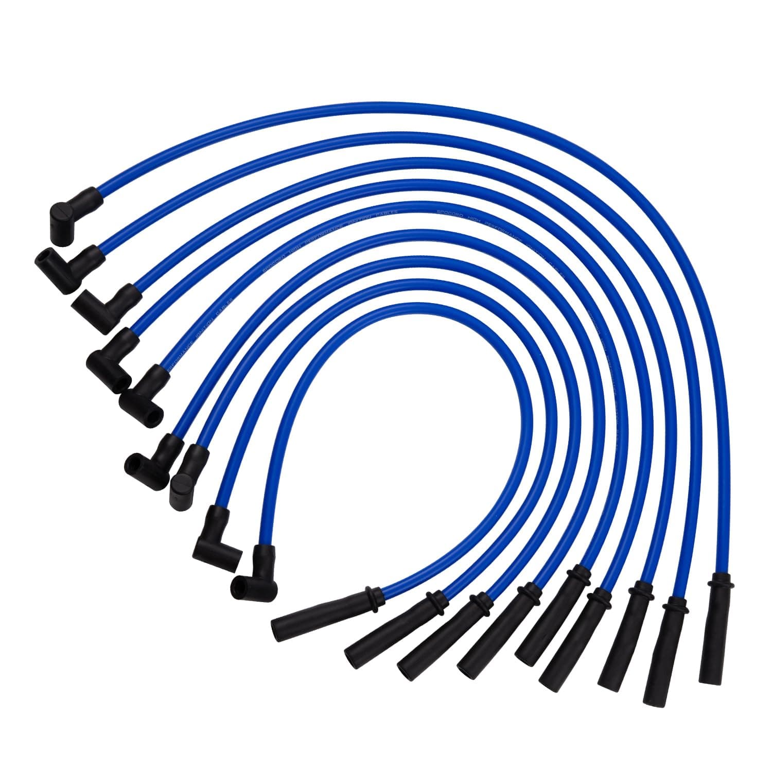 10.5mm High Performance Spark Plug Wires Set Replacement for SBC HEI BBC Chevy 350 383 454 Electronic