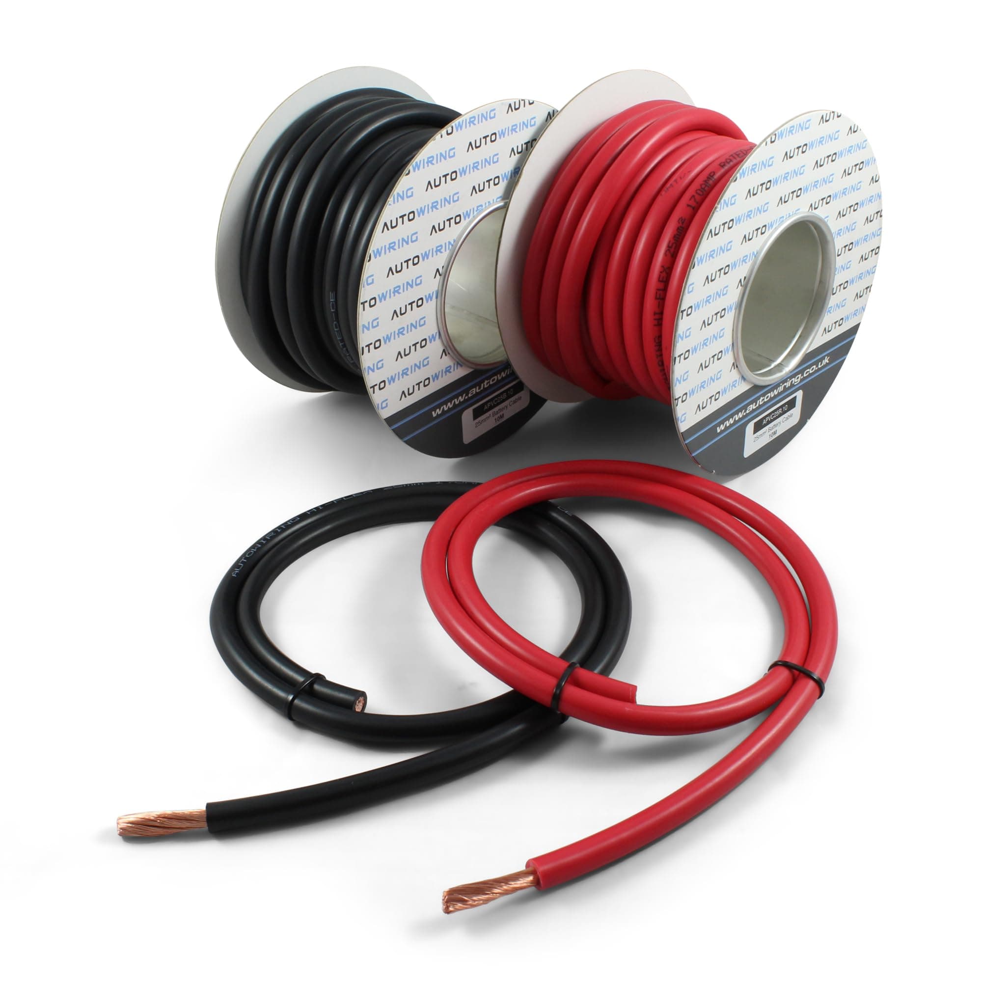 Automotive Hi-Flex 170 Amp 25mm² 4 AWG Battery/Starter/Inverter/Welding PVC Cable Wire (Red, 3 Metre)