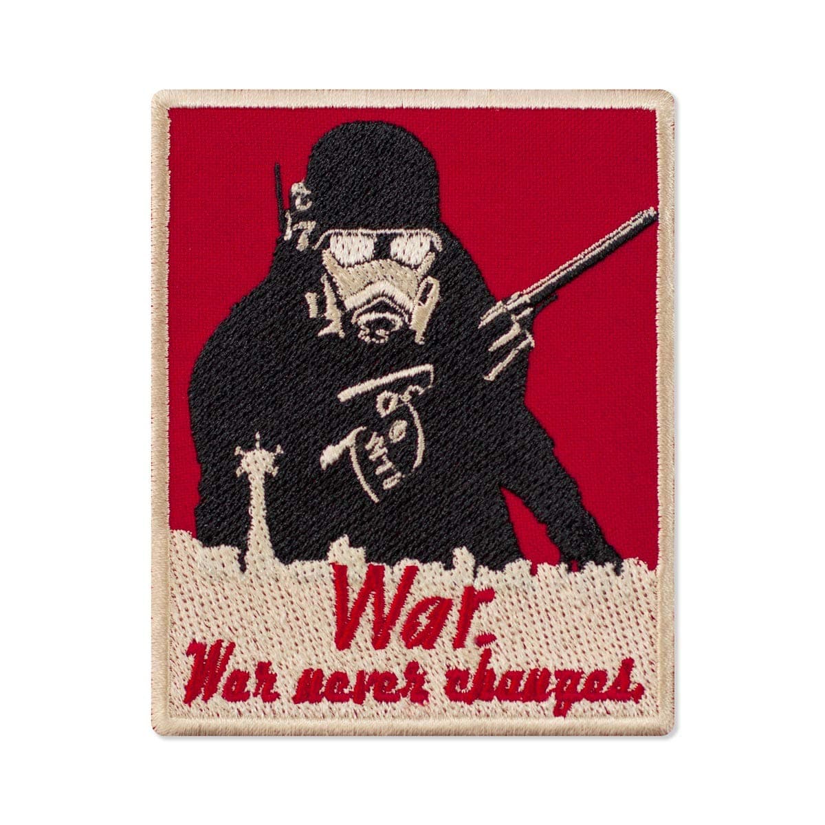 New Vegas Embroidered Patch, New California Republic Rangers, Iron On, 3.1 x 3.9 inches