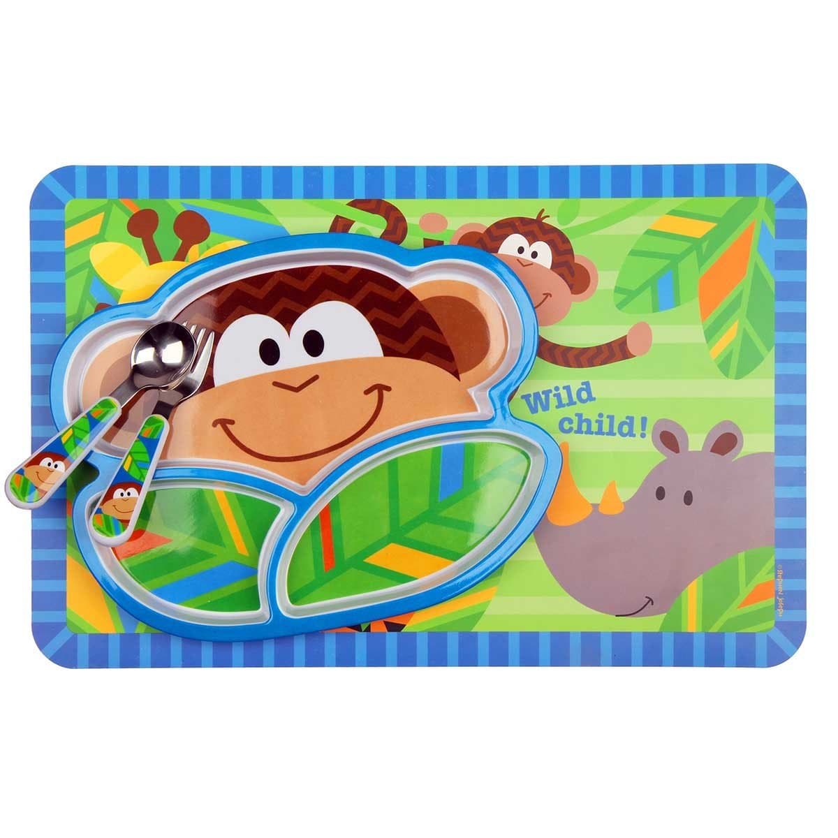 Stephen Joseph Monkey Tableware Set