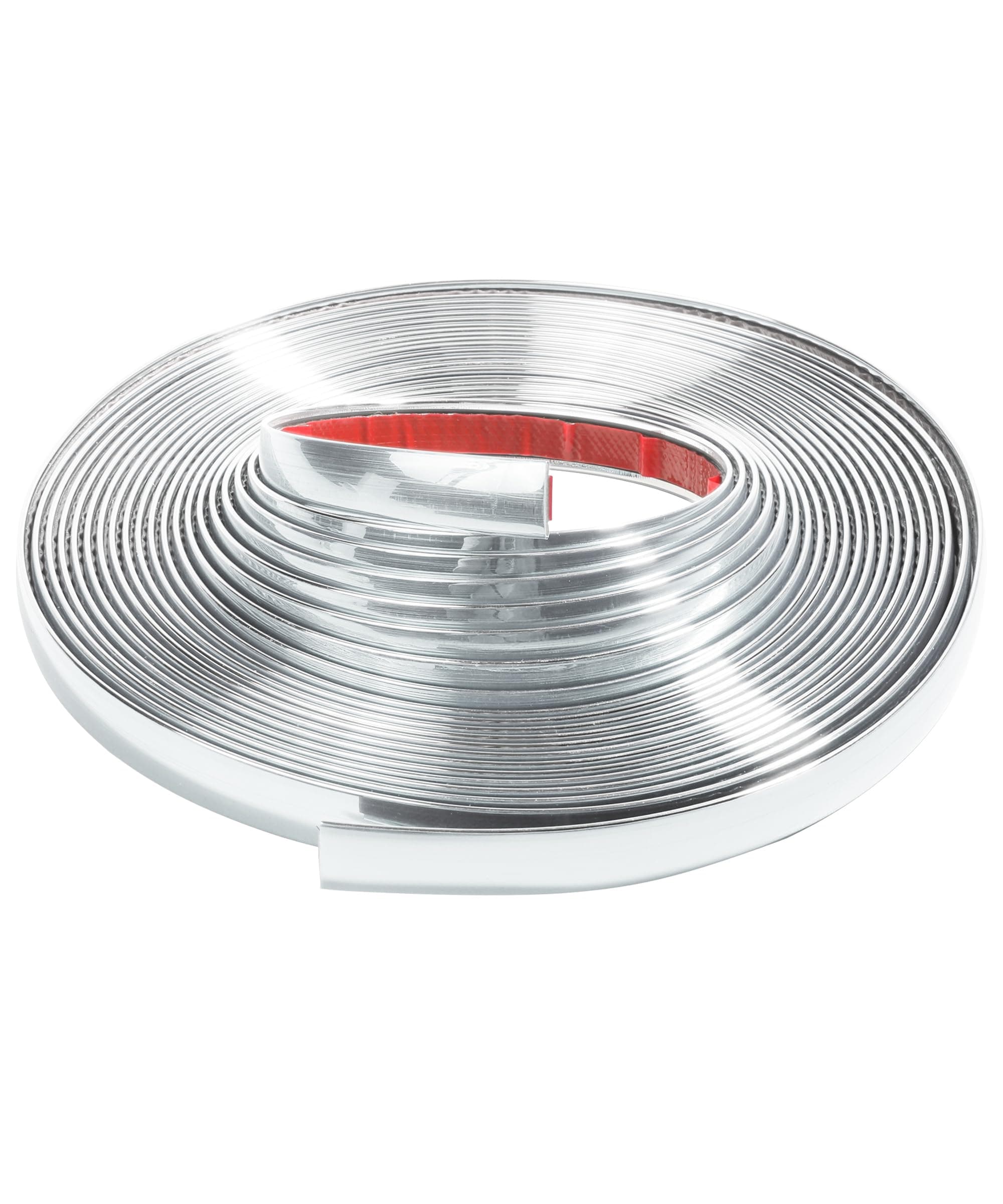 Zlirfy 25Ft Automotive Chrome Trim Molding,Universal Decorative Scratch-Proof Decorative Protect Sticker,1/2" Wide Car Body Chrome Trim Strip for Motor Truck RV Door Window Bumper (Silver)