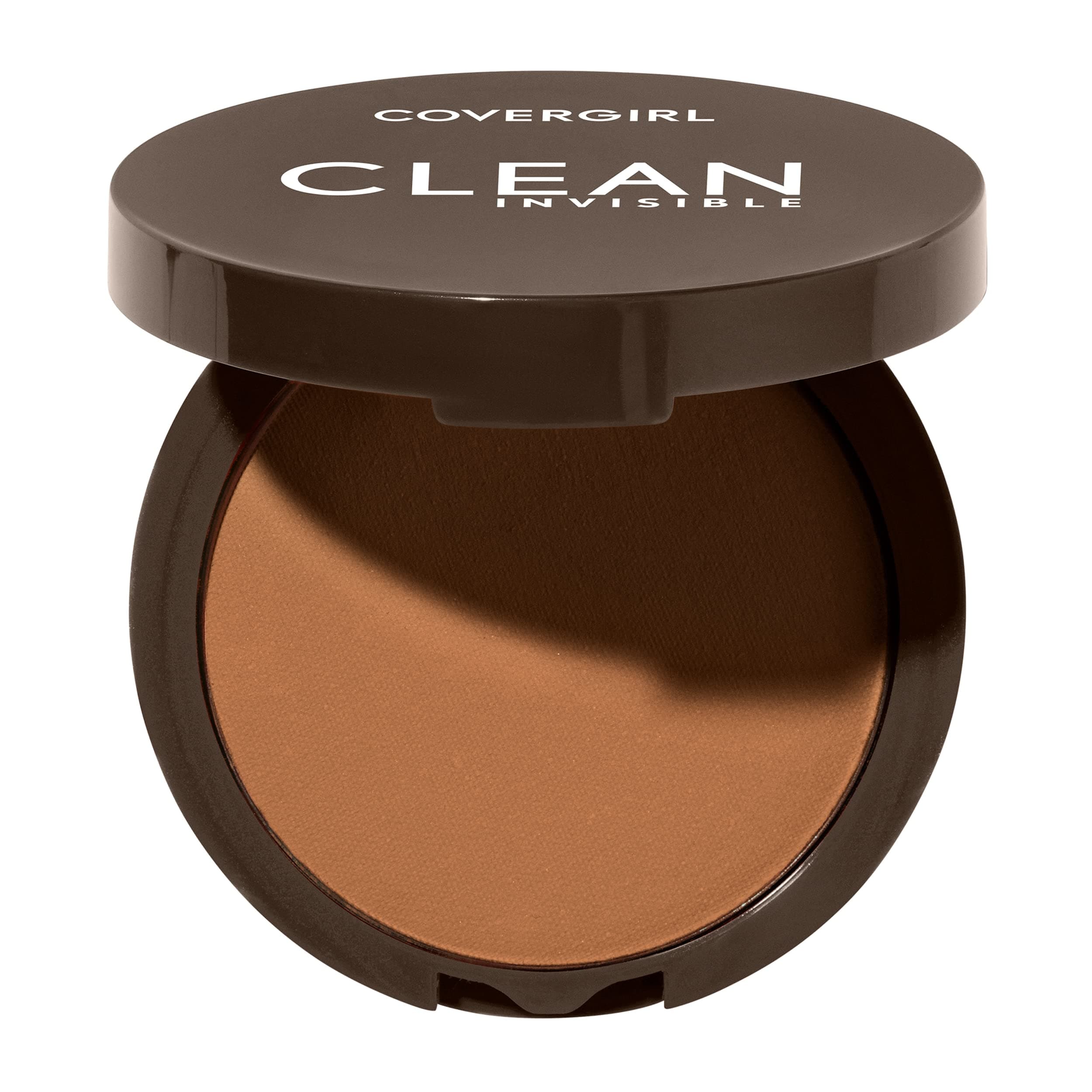 Clean Invisible Pressed Powder, Lightweight, Breathable, Vegan Formula, Tawny 165, 0.38oz