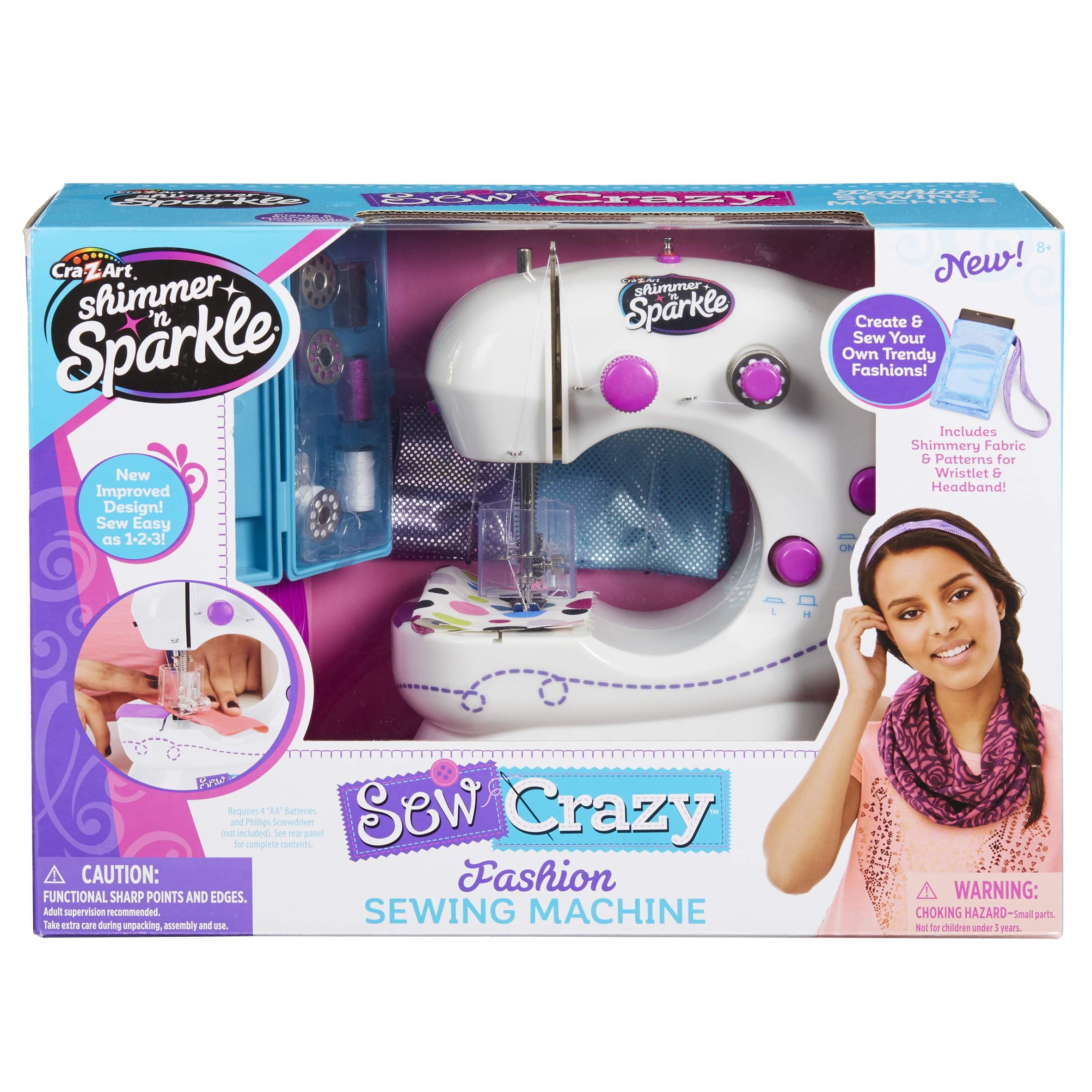 Shimmer N Sparkle Sew Crazy Sewing Machine for Girls - 17524