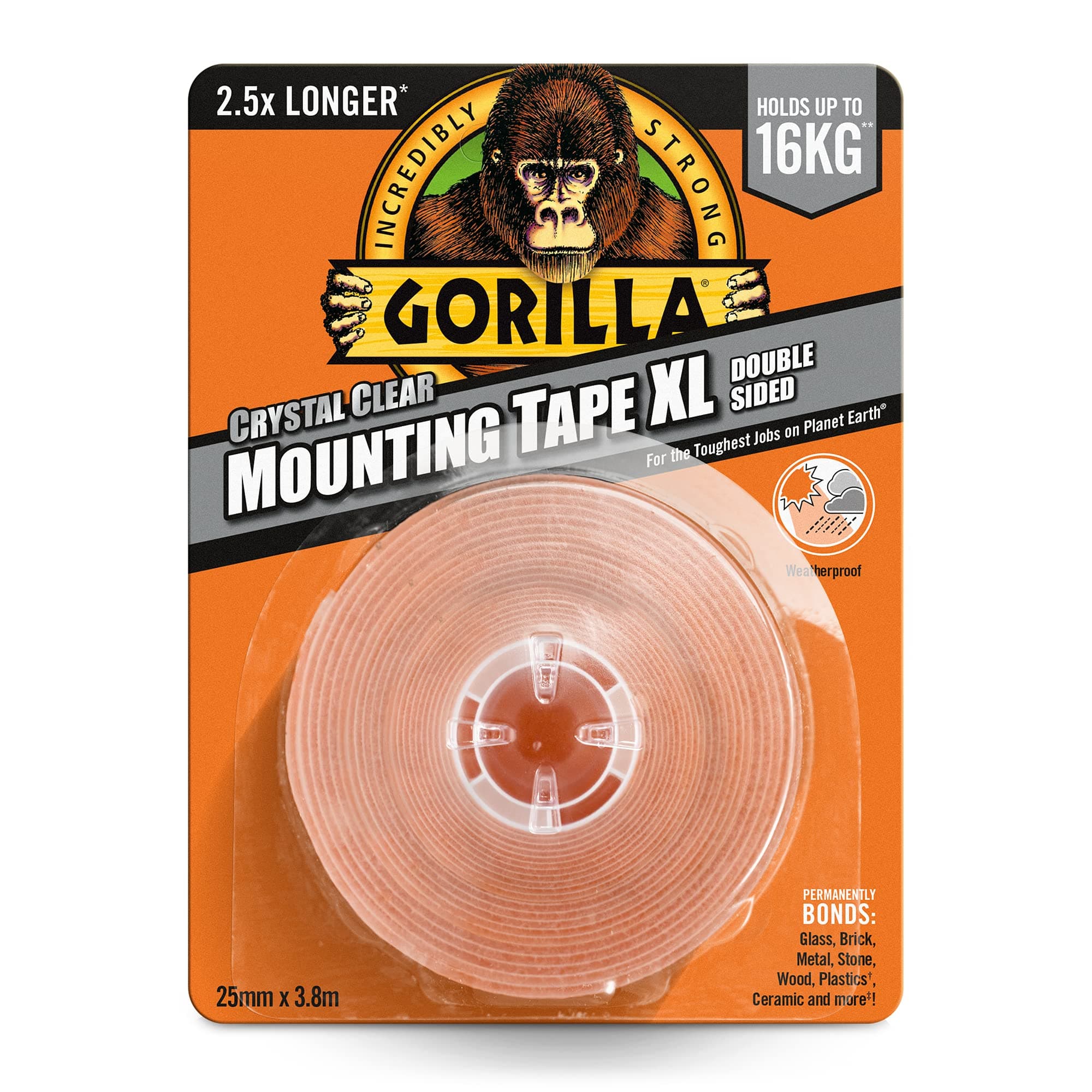 3044121 Double Sided Mounting Tape XL Clear 3.8m