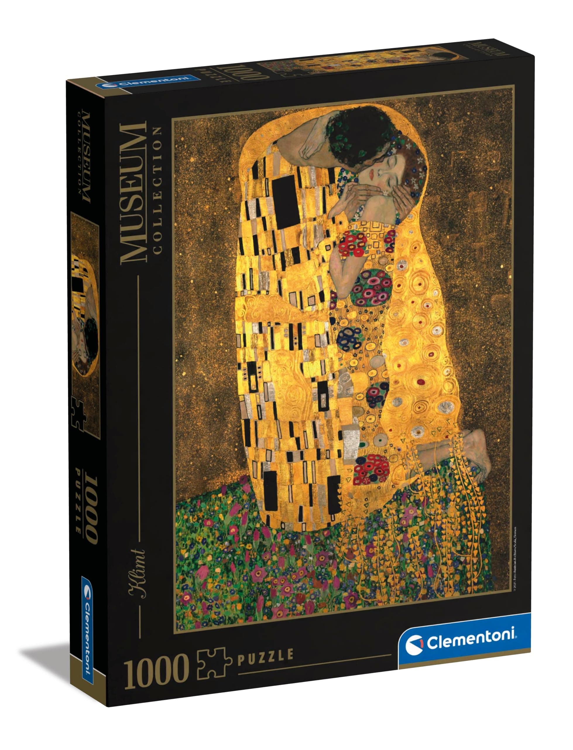 Clementoni - Jigsaw Puzzle puzzle for adults and children - 1000 Pieces - Klimt: The Kiss, multicoloured