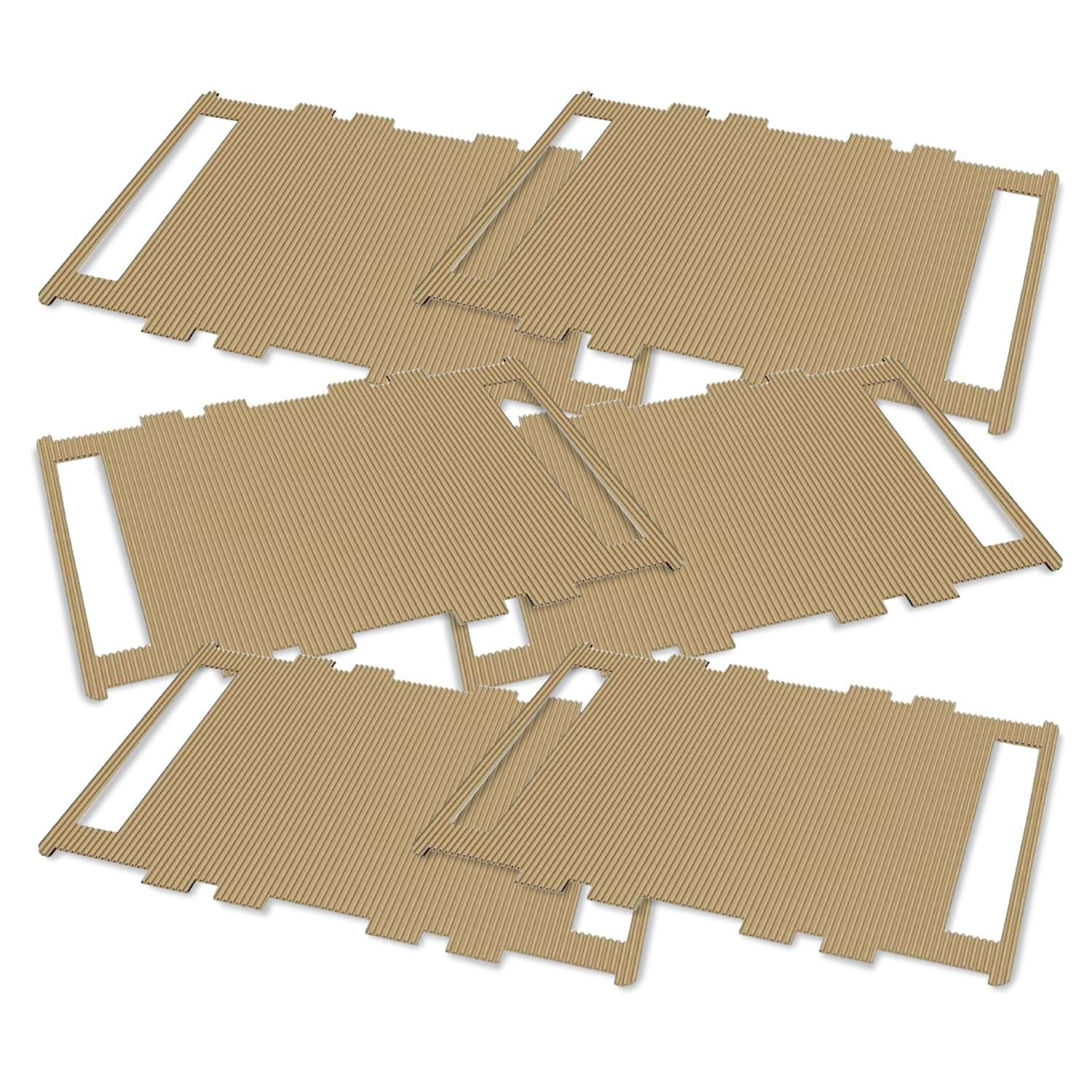 Corrugated Cardboard Hatching Mat for Ovation 56 Egg Incubator, Textured Disposable Hatch Floor Covering to Improve Chick Surface Grip, Easier Cleaning, Pack of 6 Mats