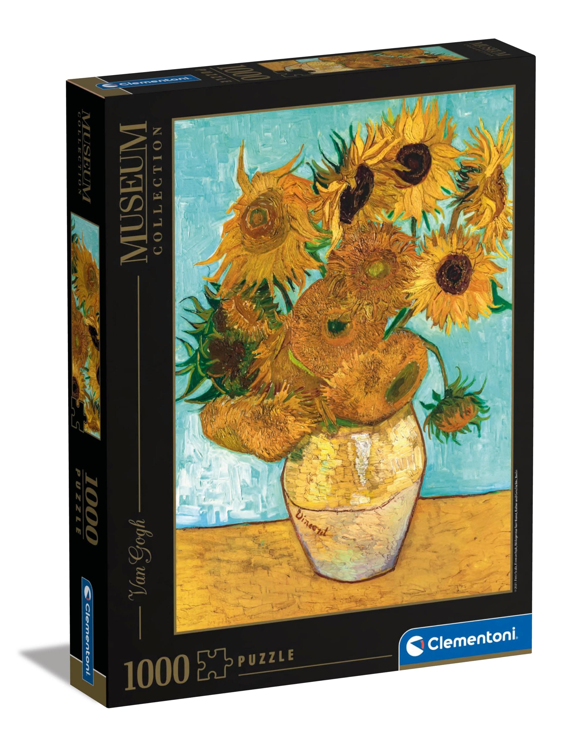 Museum 1000 Piece Jigsaw Puzzle for Adults, Van Gogh, Girasoli Sun Flowers