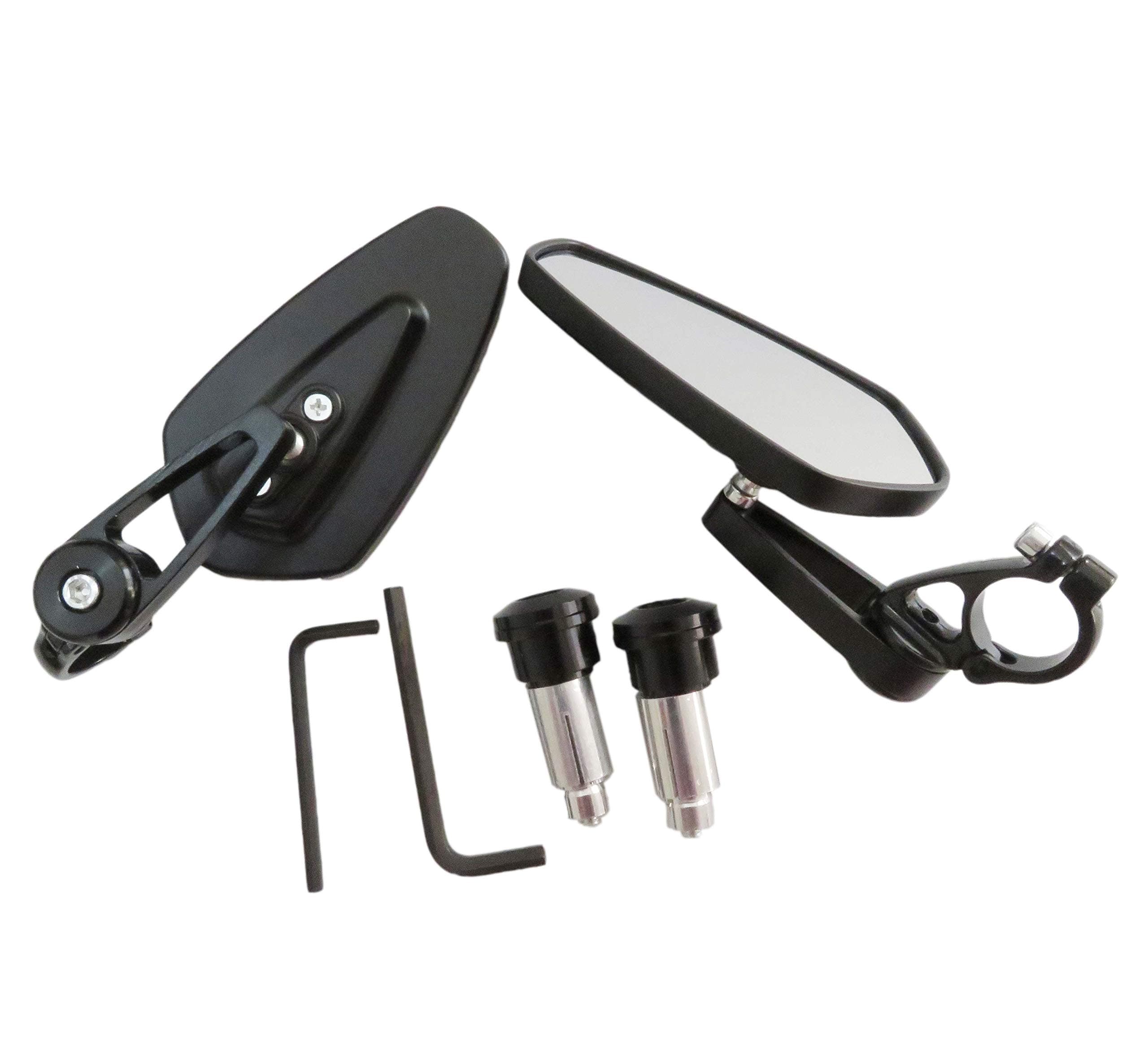 Motorcycle Bar End Mirrors Rear View CNC for Honda GROM MSX125 CB500F / Kawasaki Z125 pro Z650 Z750 Z800 Z900 ER6N ER6F / Yamaha MT-03 MT-07 FZ-07 MT-09 FZ-09 MT-10 FZ-10 MT-25 FZ6 FZ8 FZ6R