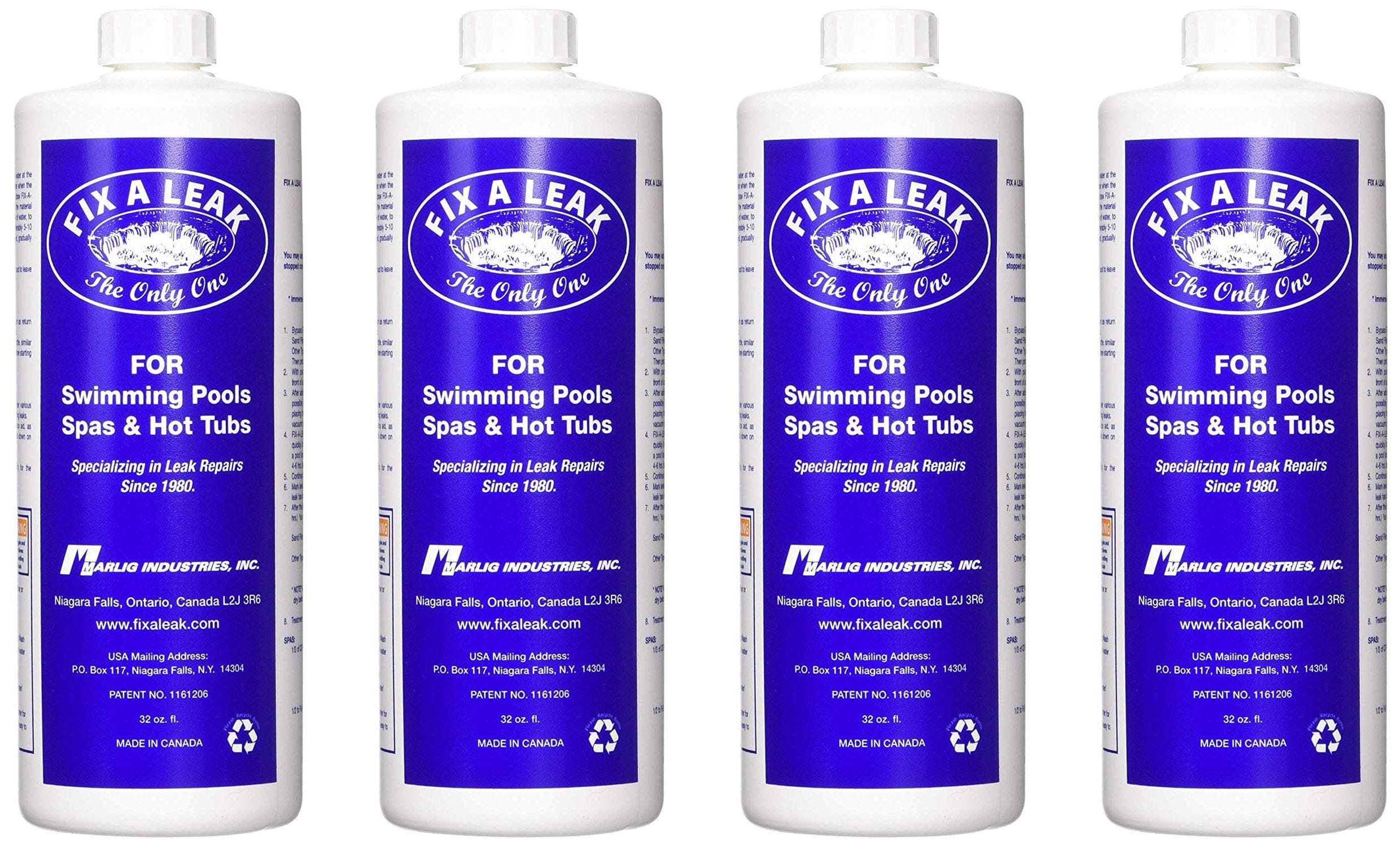 Marlig Industries Seal 32oz Marlig Fix Pool and Spa Leak Sealer 32 oz-2 Pack (4-(Pack))