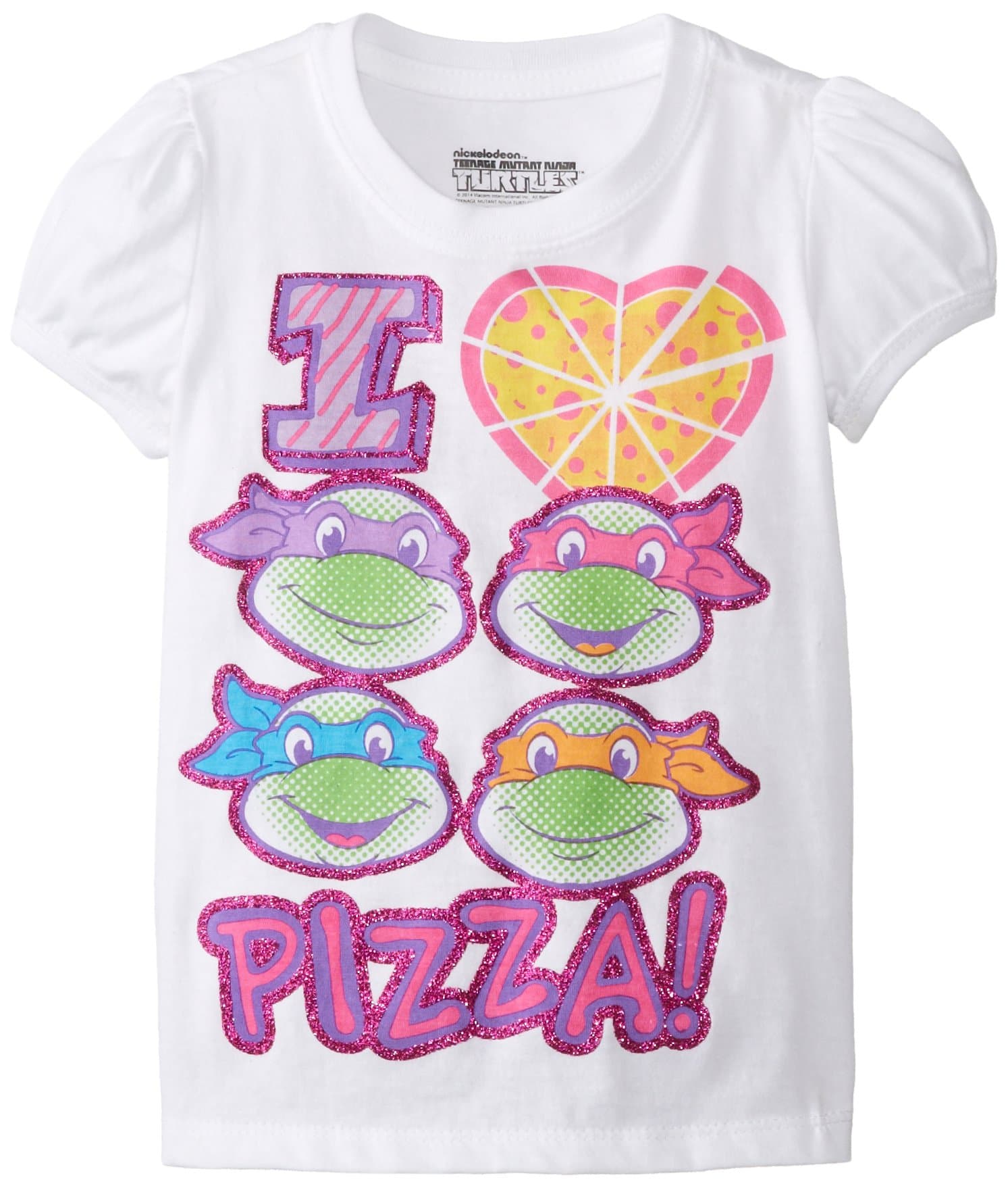 Teenage Mutant Ninja Turtles Girls' Pizza T-Shirt