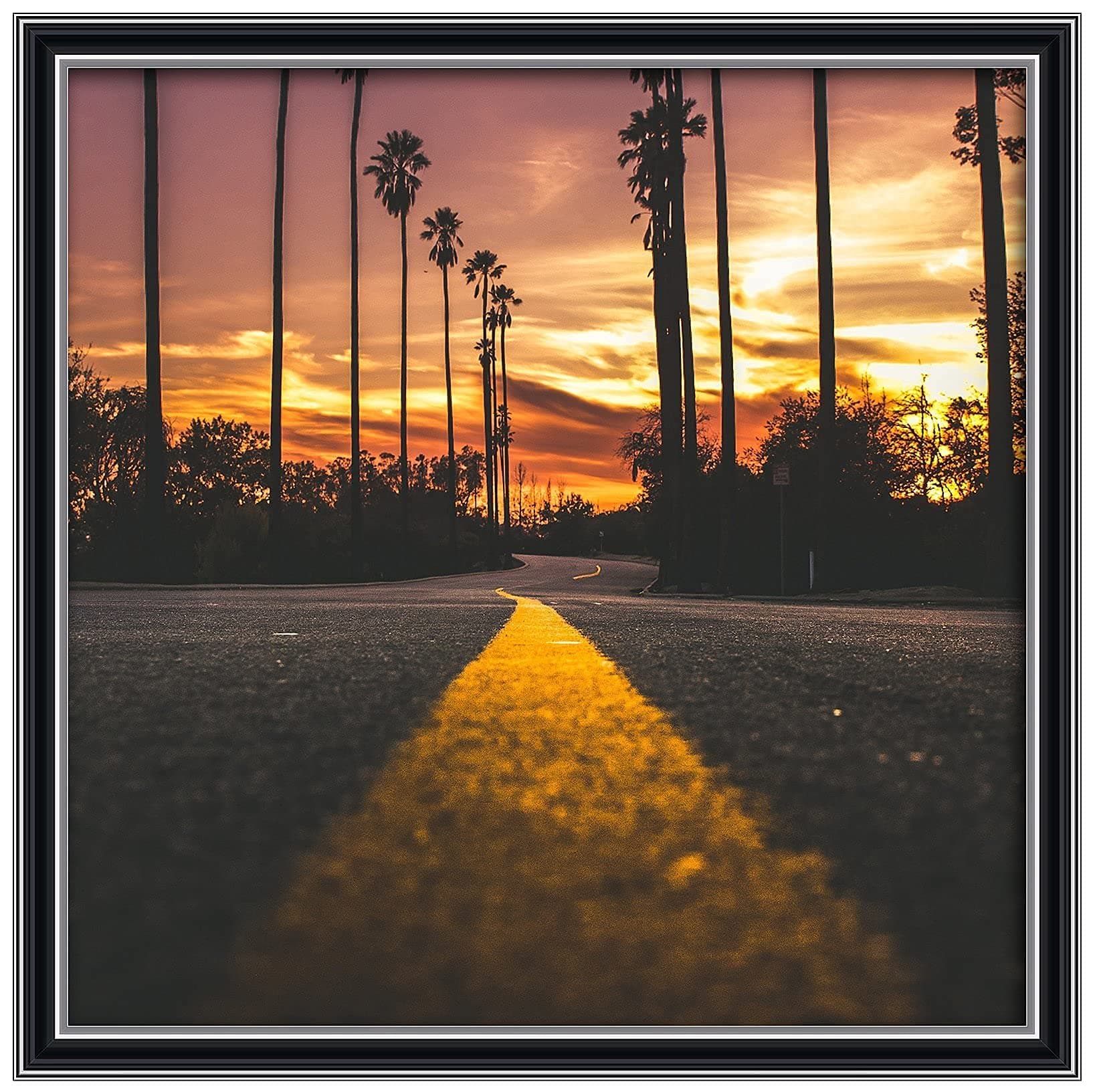 13x13 Picture Frame, Display Pictures 13x13 inch Album Covers and LP Covers Album Frame,Silver-Black,1Pack