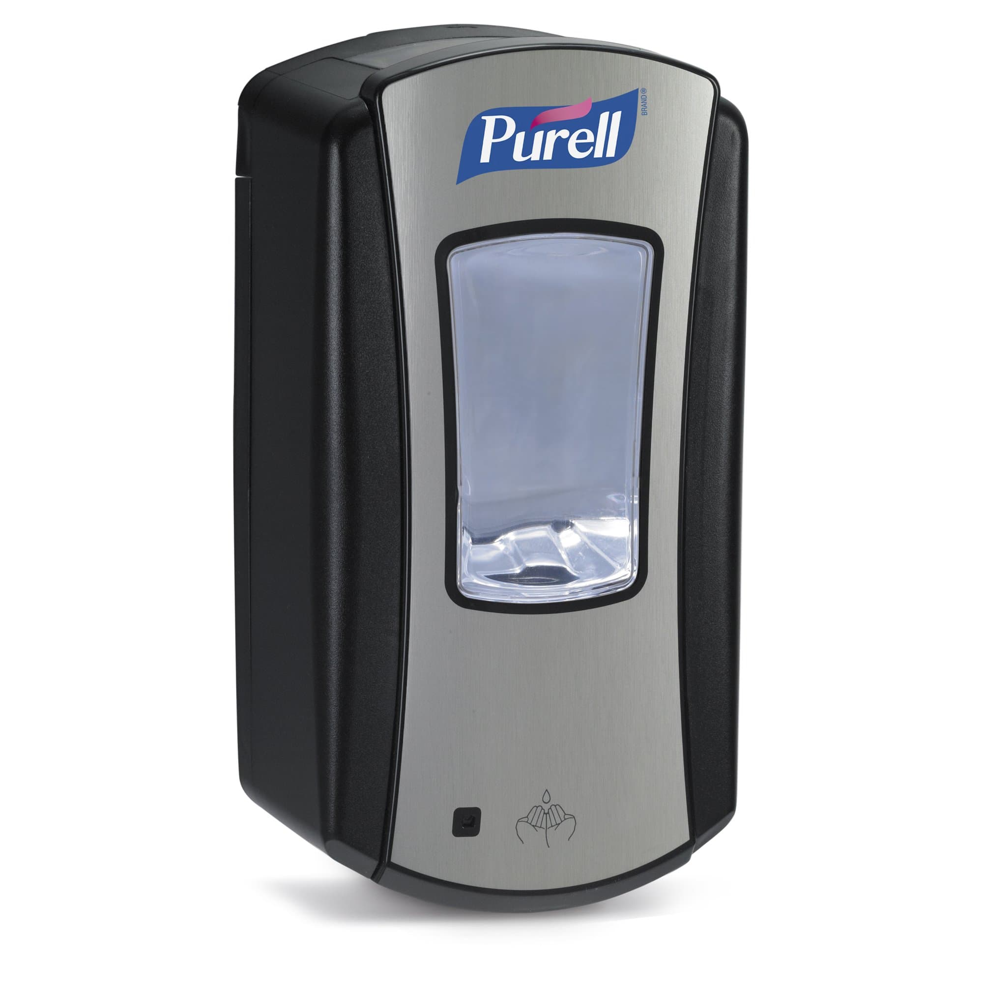 LTX-12 Touch-Free Hand Sanitizer Dispenser, Chrome/Black, for 1200 mL Purell LTX-12 Hand Sanitizer Refills (Pack of 1 - Refills sold separately) - 1928-04