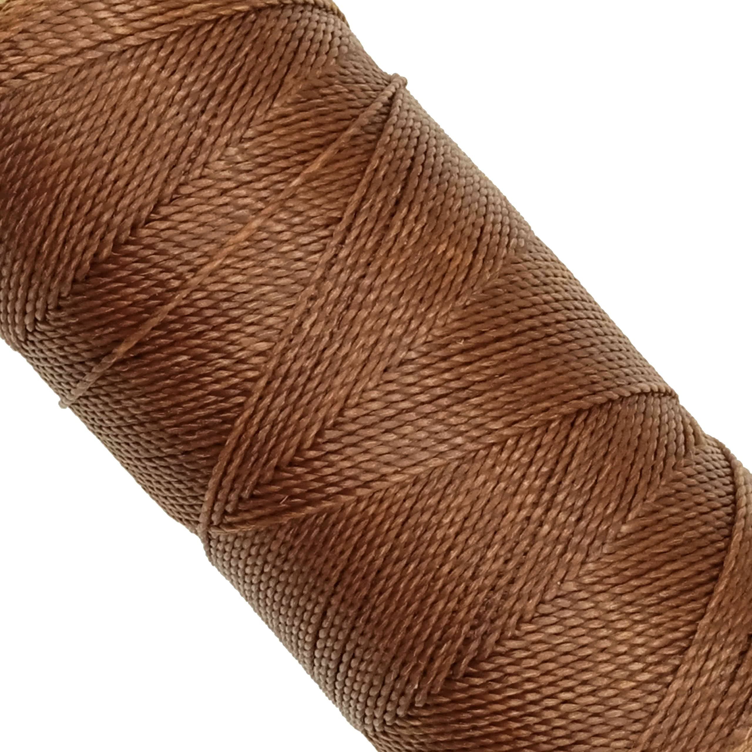 LINHASITAWaxed Thread Spool, 100 g/170 Metres, Thickness: 1 mm, Polyester, Macrame Yarn, 30 Colours, 170 Metros / 100 gr Chocolate Brown