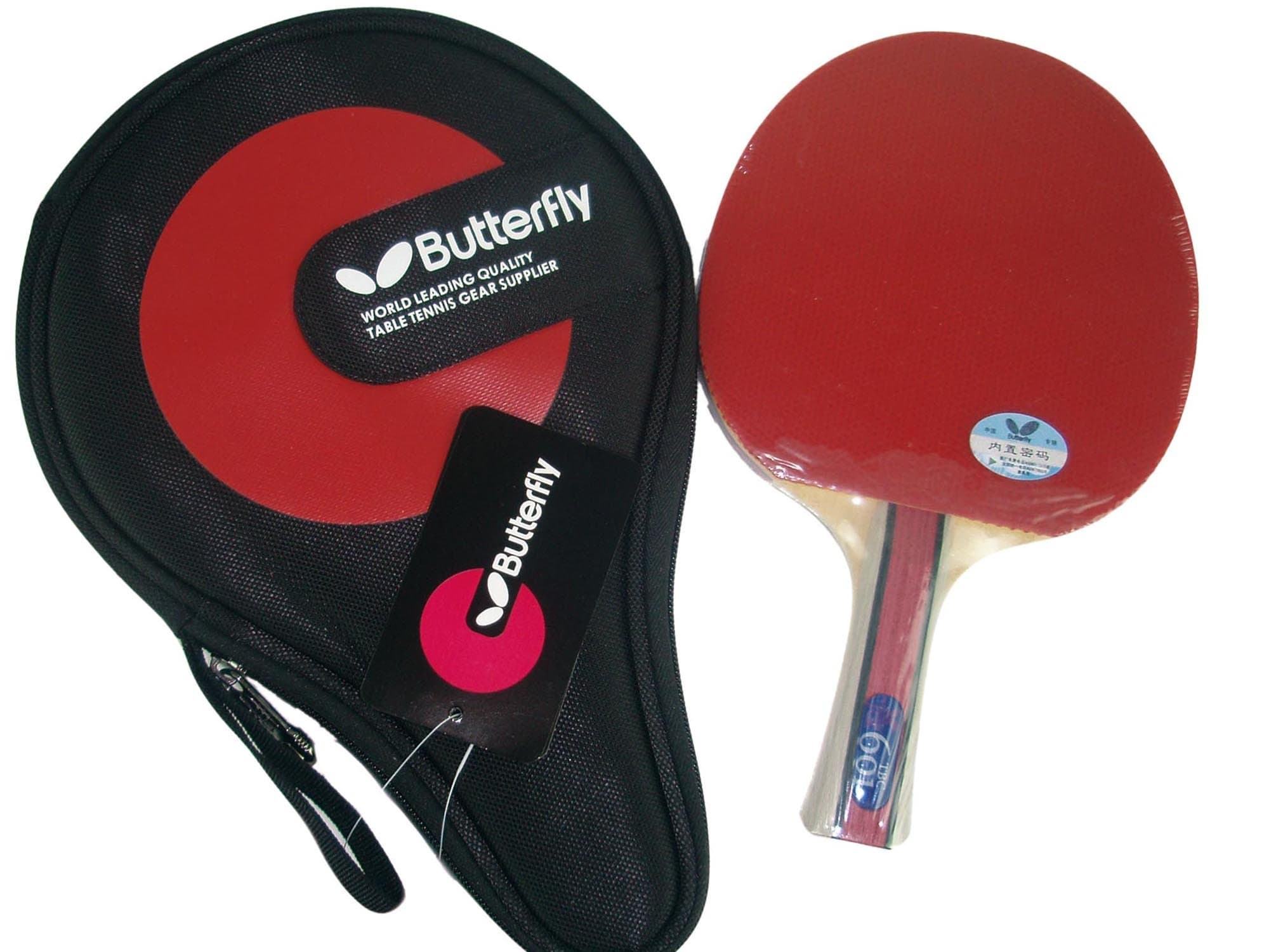 Super Paddle TBC-601 (TBC 601, TBC601) Table Tennis Racket with Case for Ping Pong, Shakehand (Long Handle)-FL