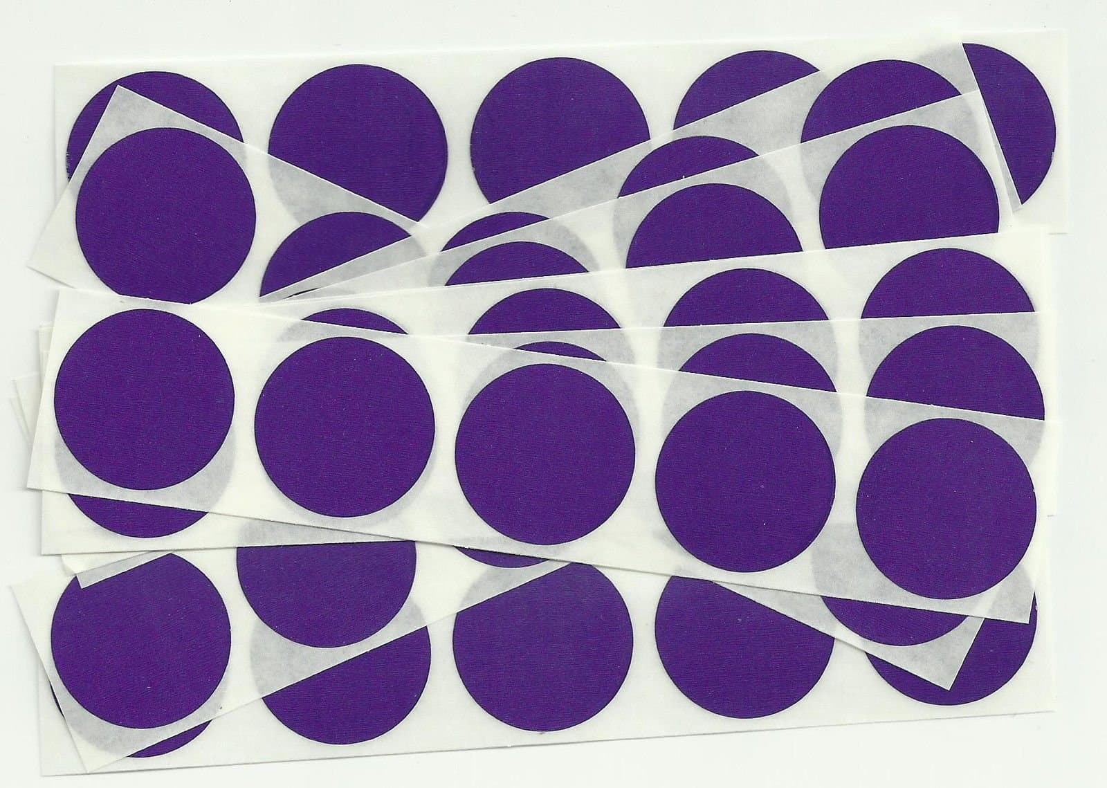 Purple 1" Round Scratch Off Stickers, Pack of 50