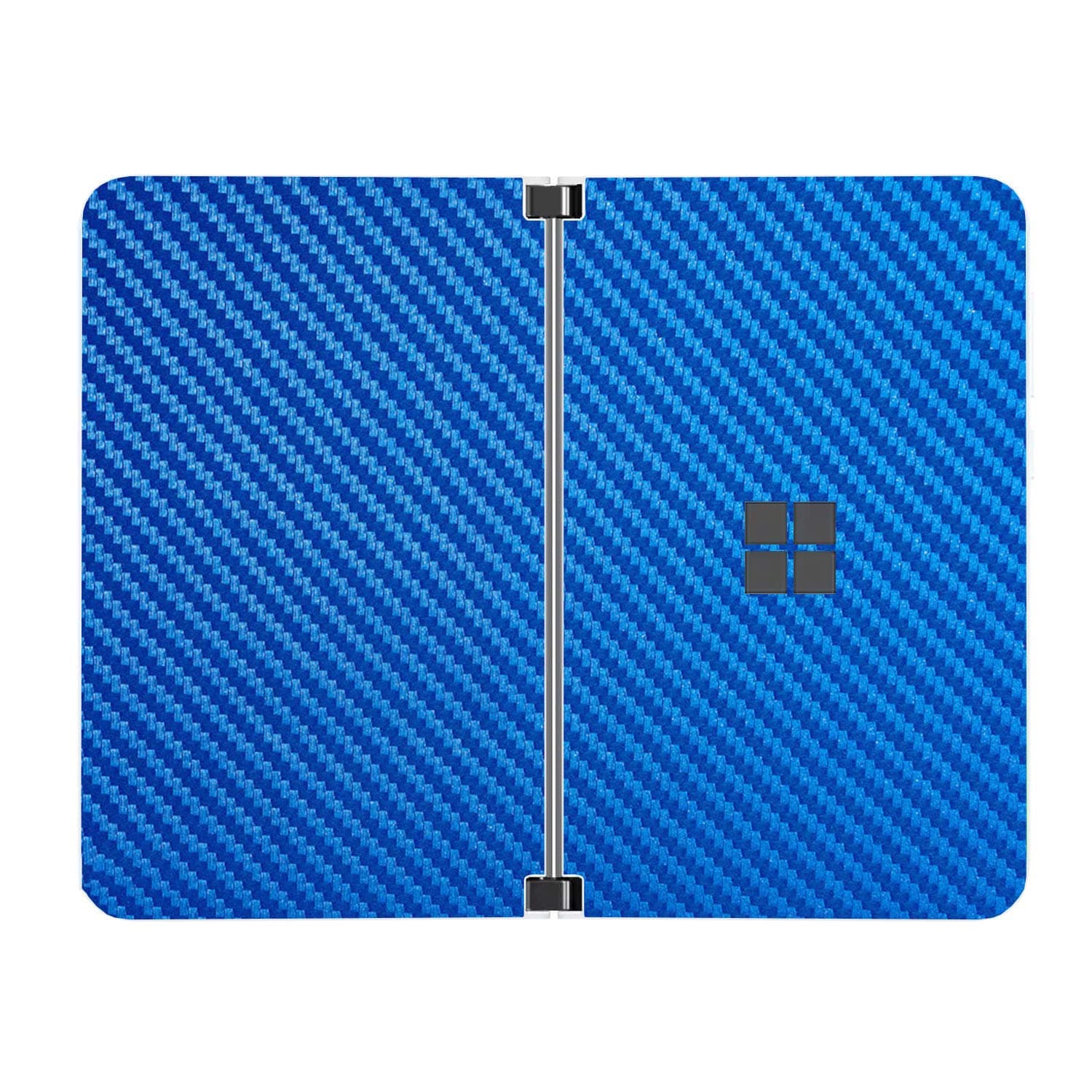 SopiGuard Sticker for Surface Duo Phone Edge-to-Edge Precision Vinyl Skin Wrap (Carbon Laguna Blue)