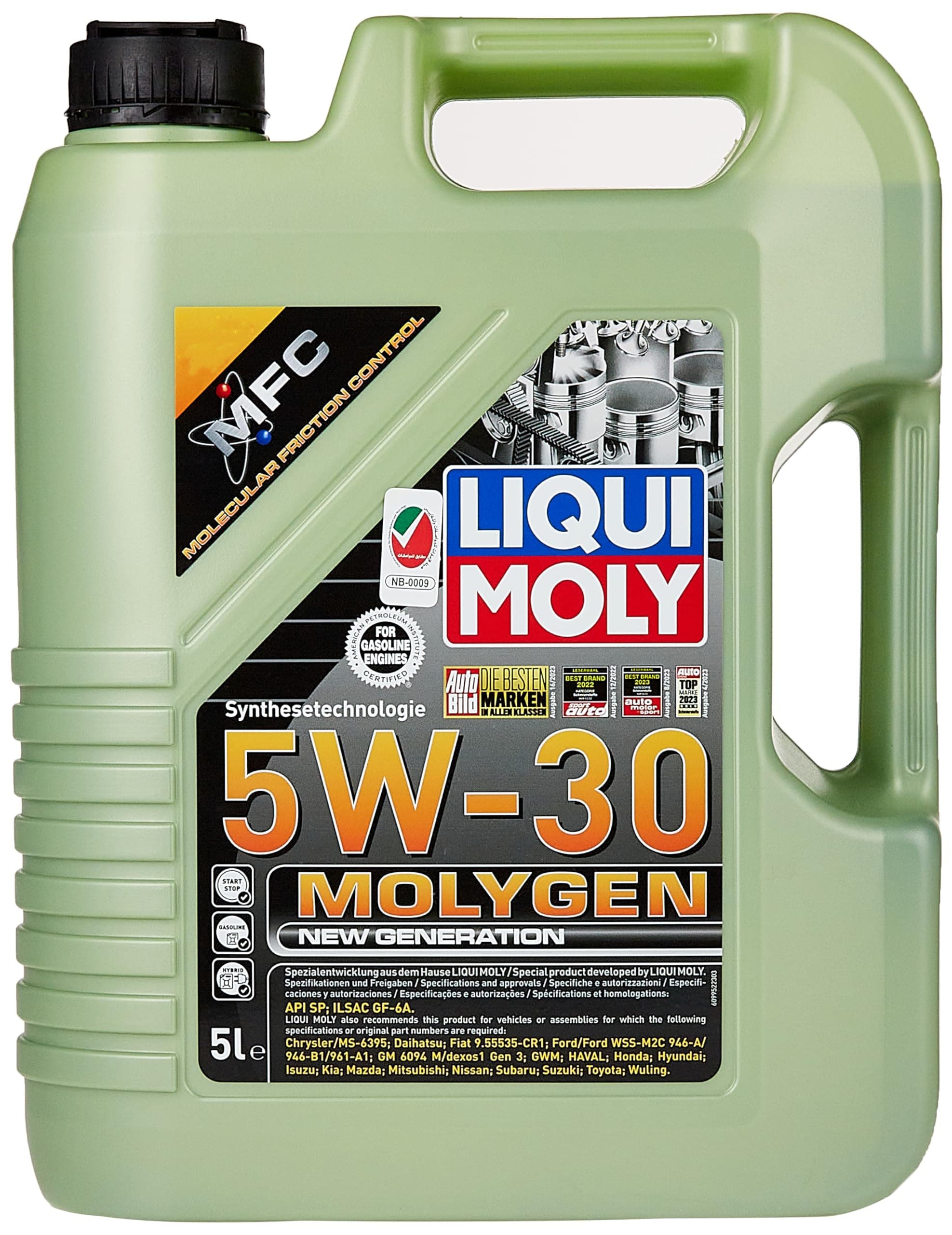 MOLYGEN NEW GENERATION 5W-30 Engine Oil - 5L