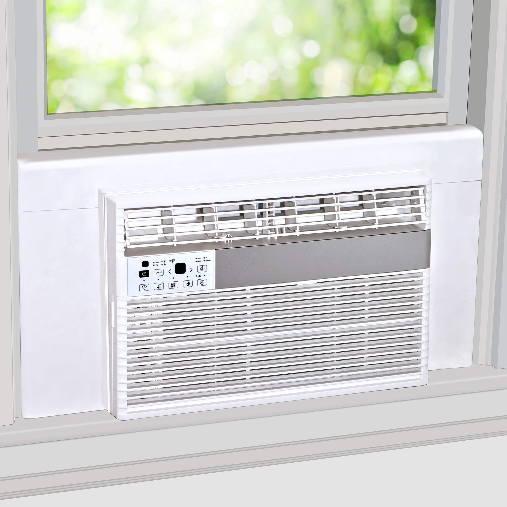 Surround Insulation Panels Kit White for Window AC Unit Indoor Air Conditioner Cover for Winter and Summer