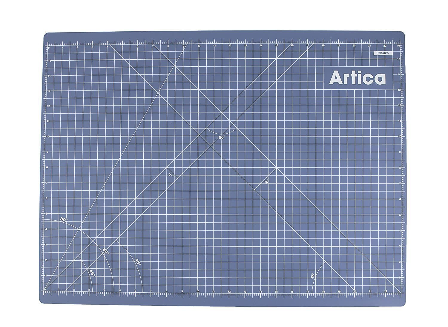 Artica Double-Sided Self-Healing Rotary Cutting Mat, One Side Inches, Other Side Metric, Provides Maximum Flexibility For Your Projects. Great for Crafts, Art, Makers, Quilting, Sewing. (A2 (24"x18"))