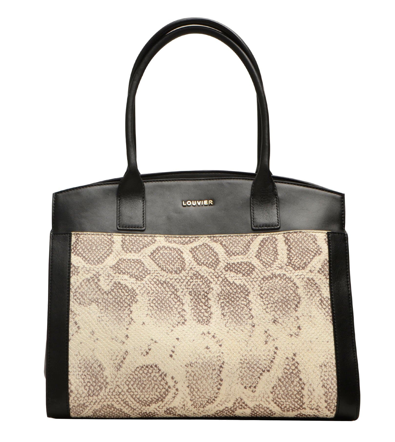 Louvier Tisserand Lamb nappa Pamela Top Handle