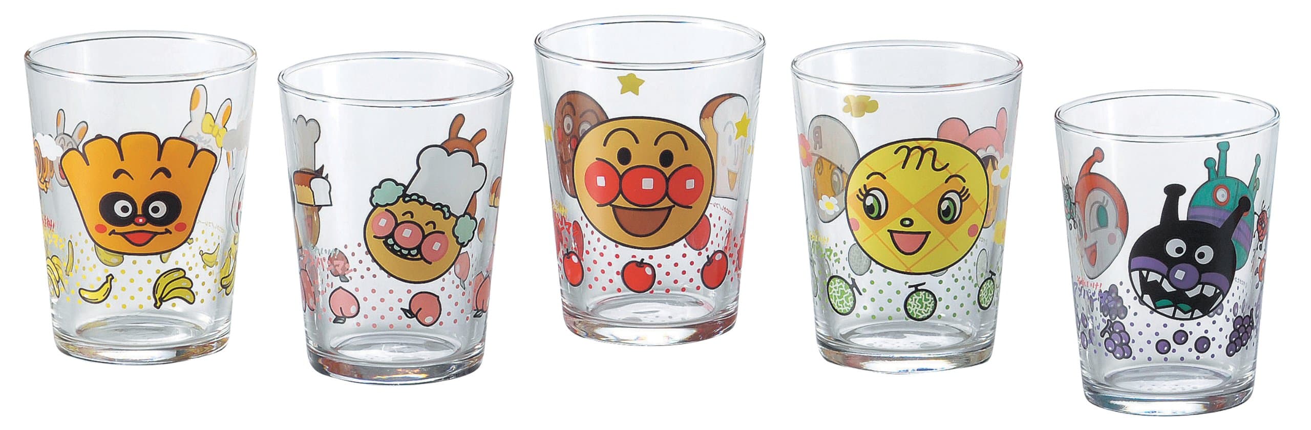 Anpanman glass mini glass 5 pcs 12-450-6