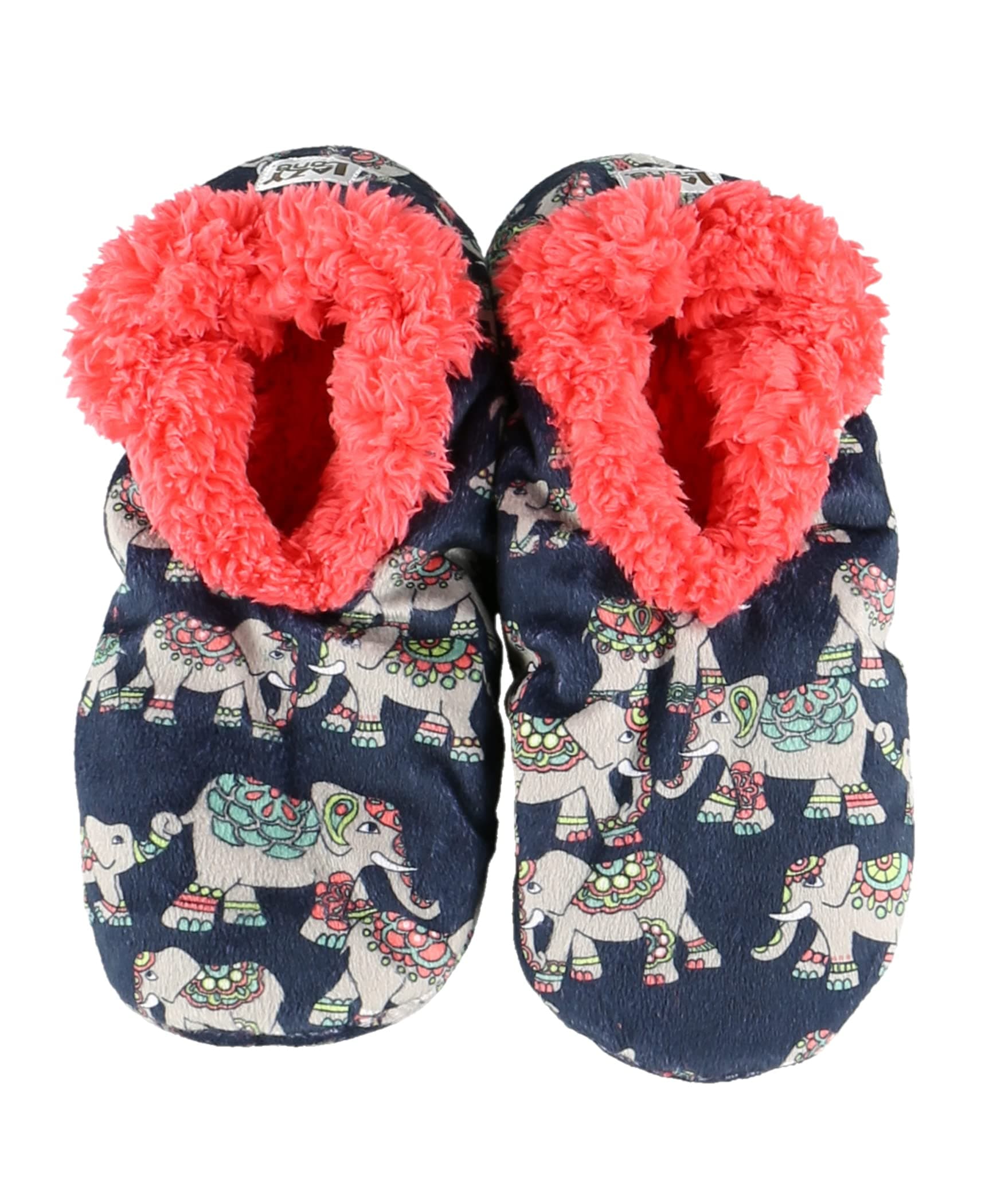 Lazy One Fuzzy Feet Slipper Socks for Women, Cute Fleece-Lined House Slippers, Cute Dog & Cat Design