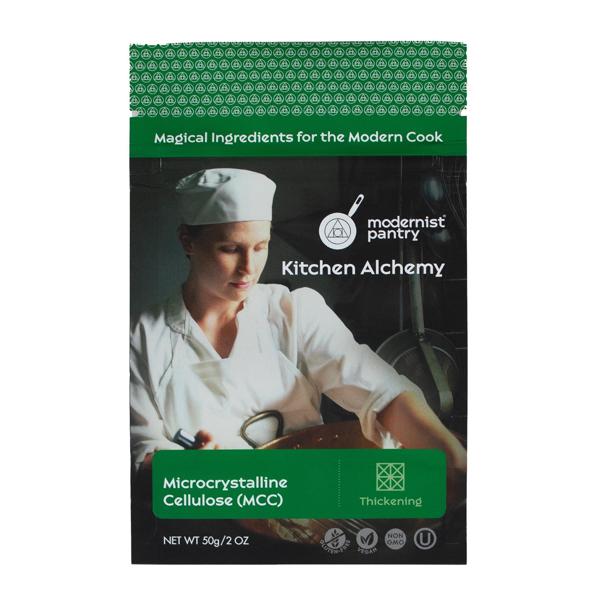 Pure Microcrystalline Cellulose (MCC) Powder ⊘ Non-GMO Gluten-Free Vegan OU Kosher Certified - 50g/2oz