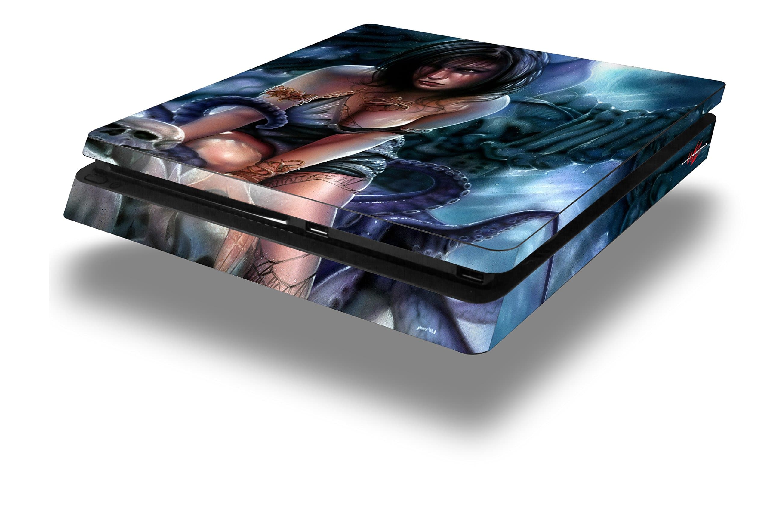 WraptorSkinz PS4 Slim Skin Wrap Bride of Cthulhu - Decal Style Skin fits Sony PlayStation 4 Slim Console